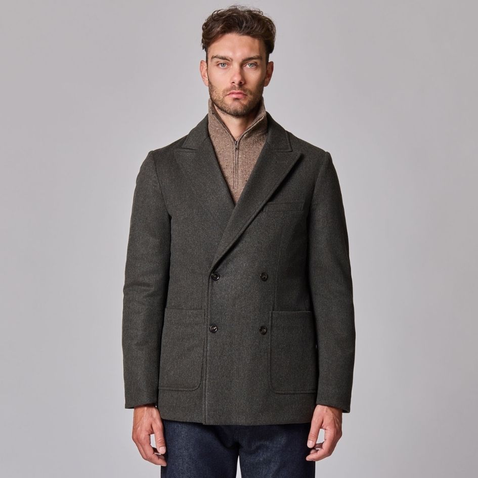 Double-Breasted Padded Jacket
