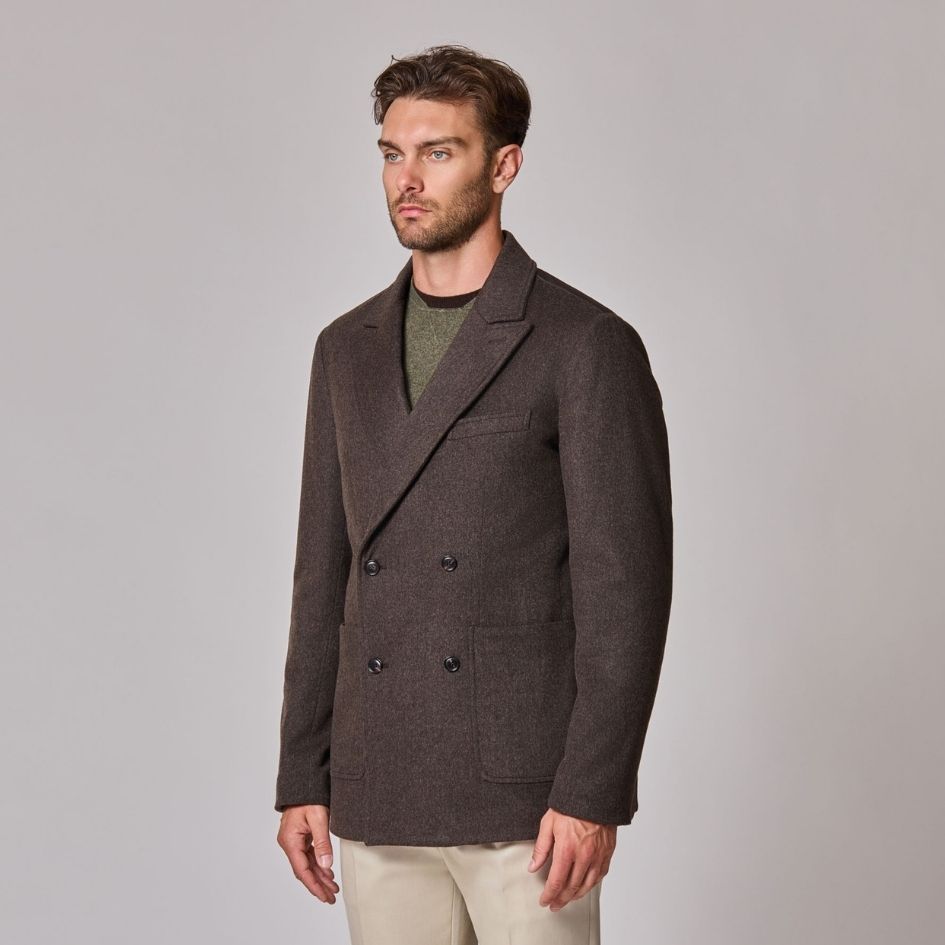 Double-Breasted Padded Jacket