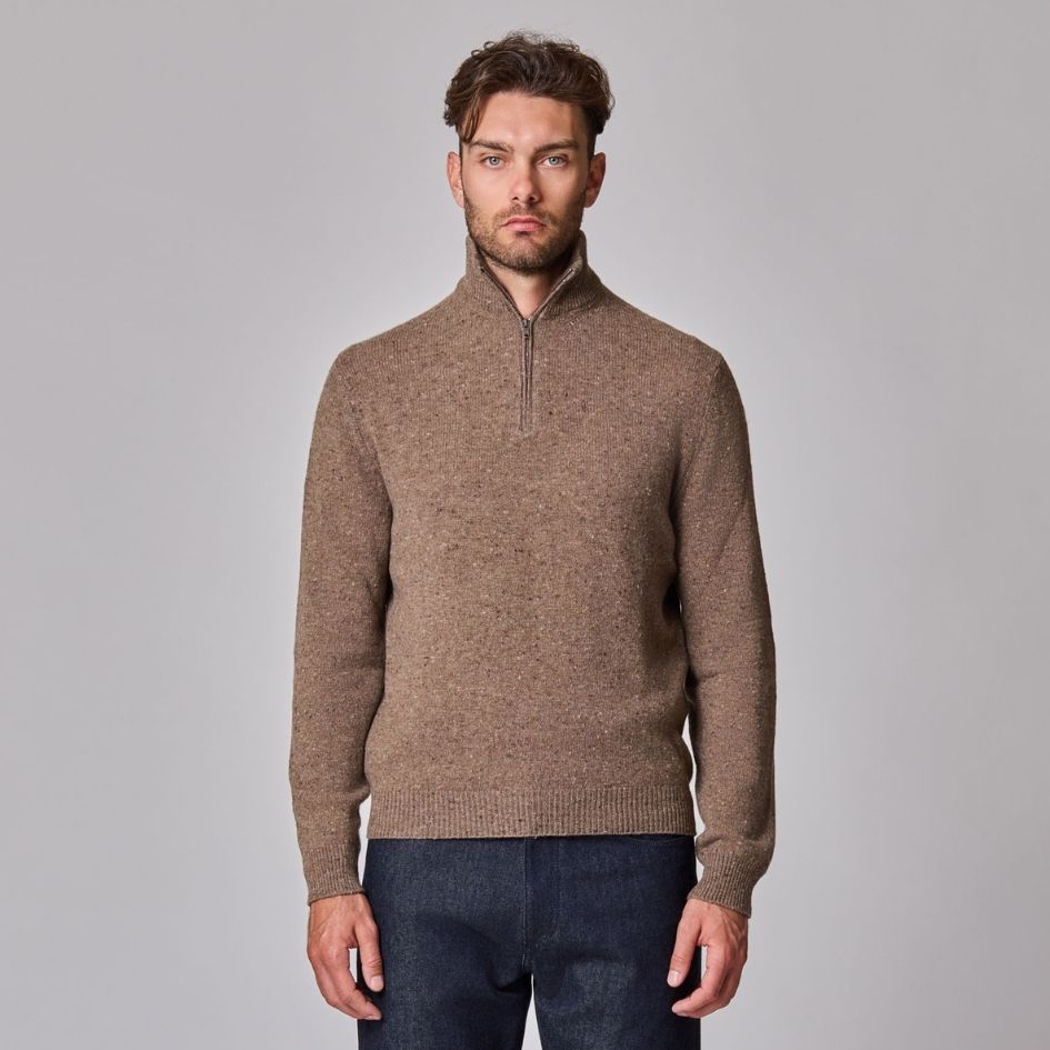 1/4 Zip Mock Neck