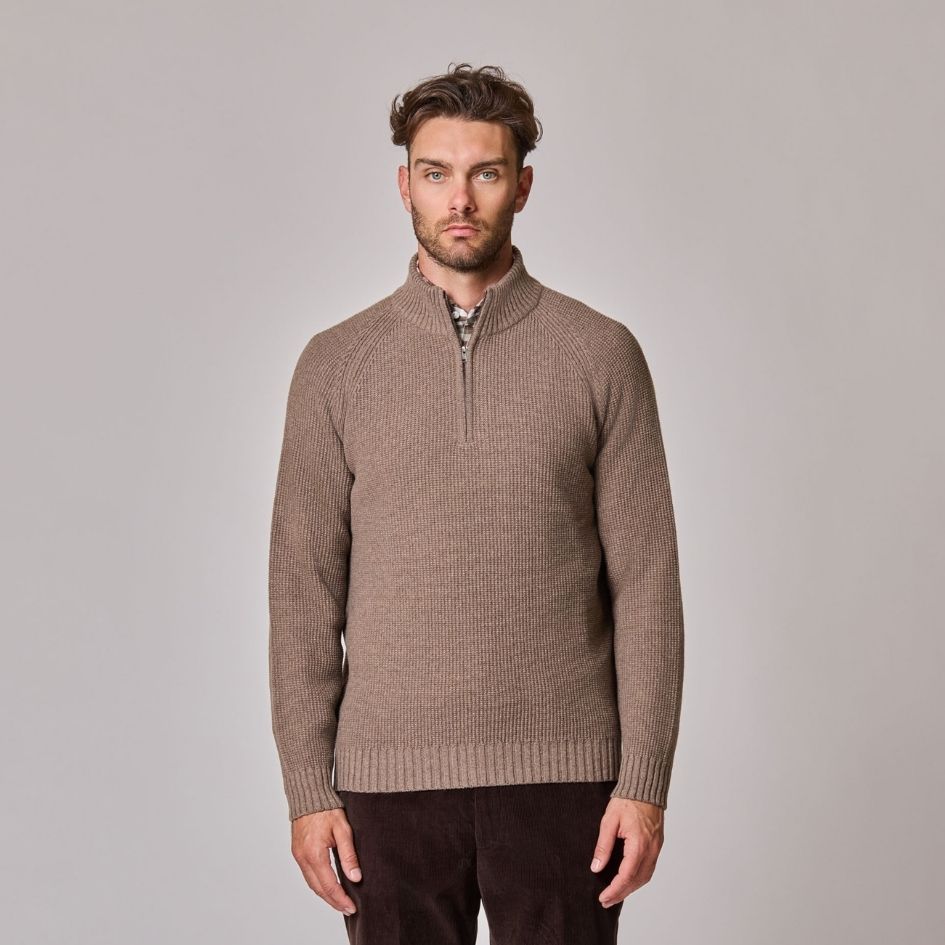 1/4 Zip Mock Neck
