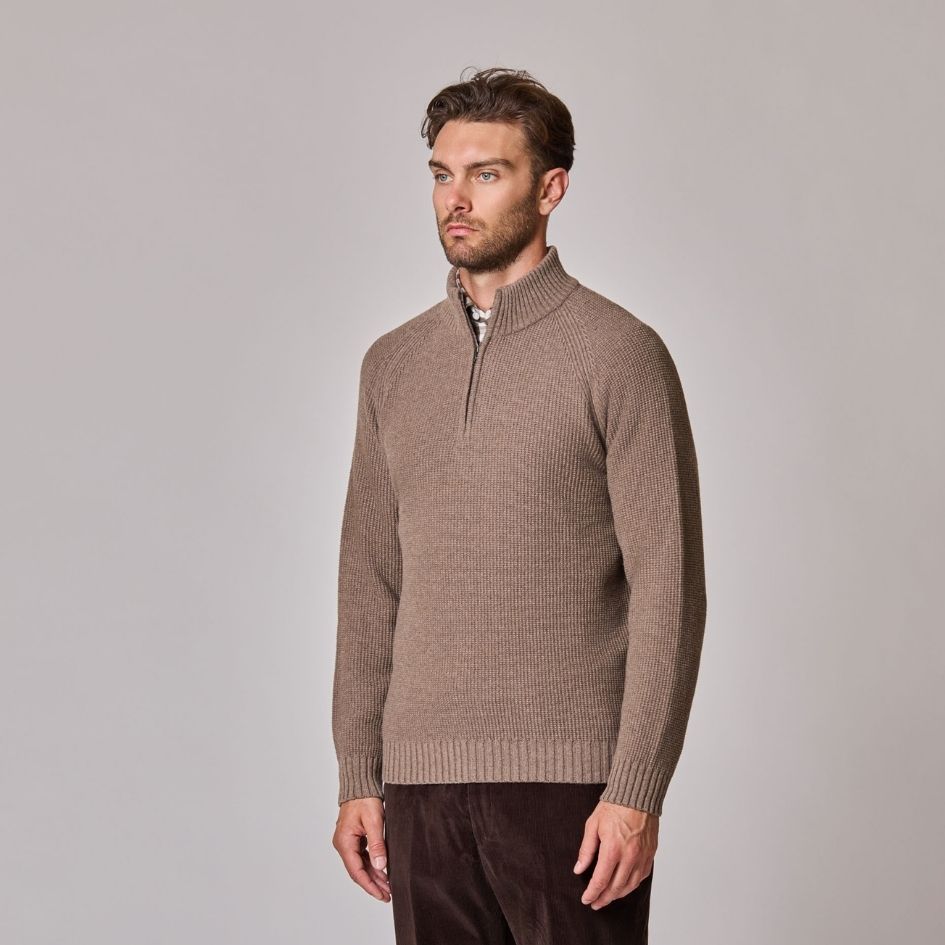 1/4 Zip Mock Neck