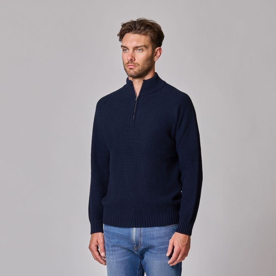 1/4 Zip Mock Neck
