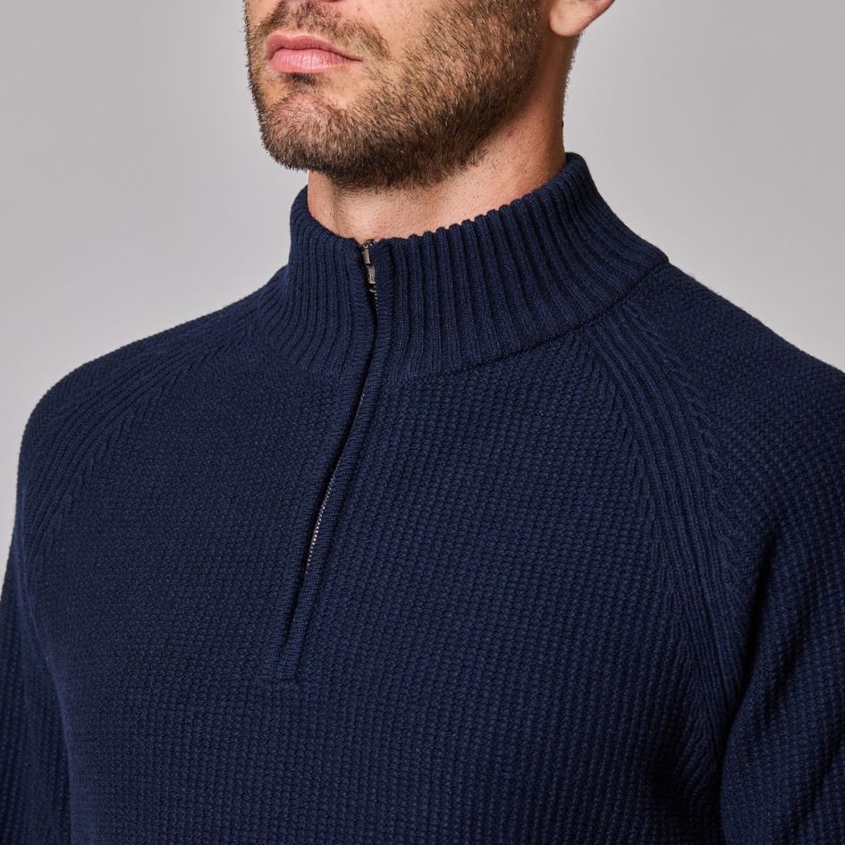 1/4 Zip Mock Neck