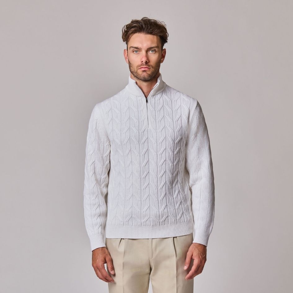 1/4 Zip Mock Neck
