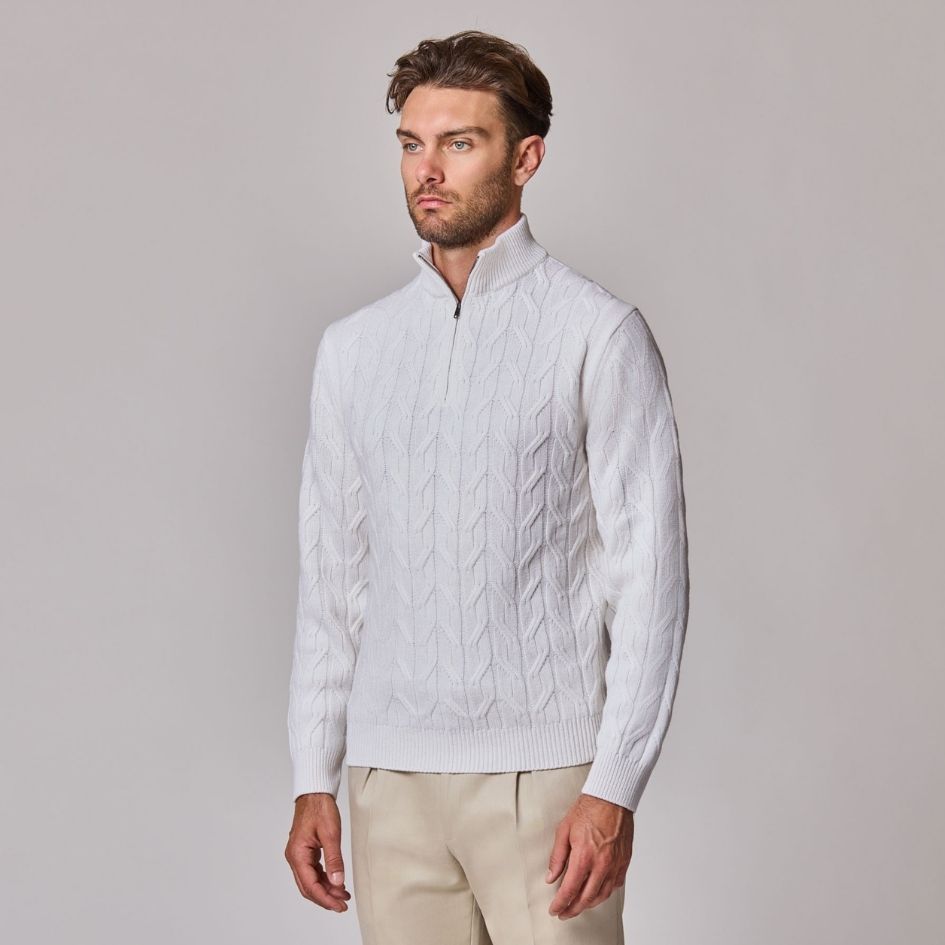 1/4 Zip Mock Neck