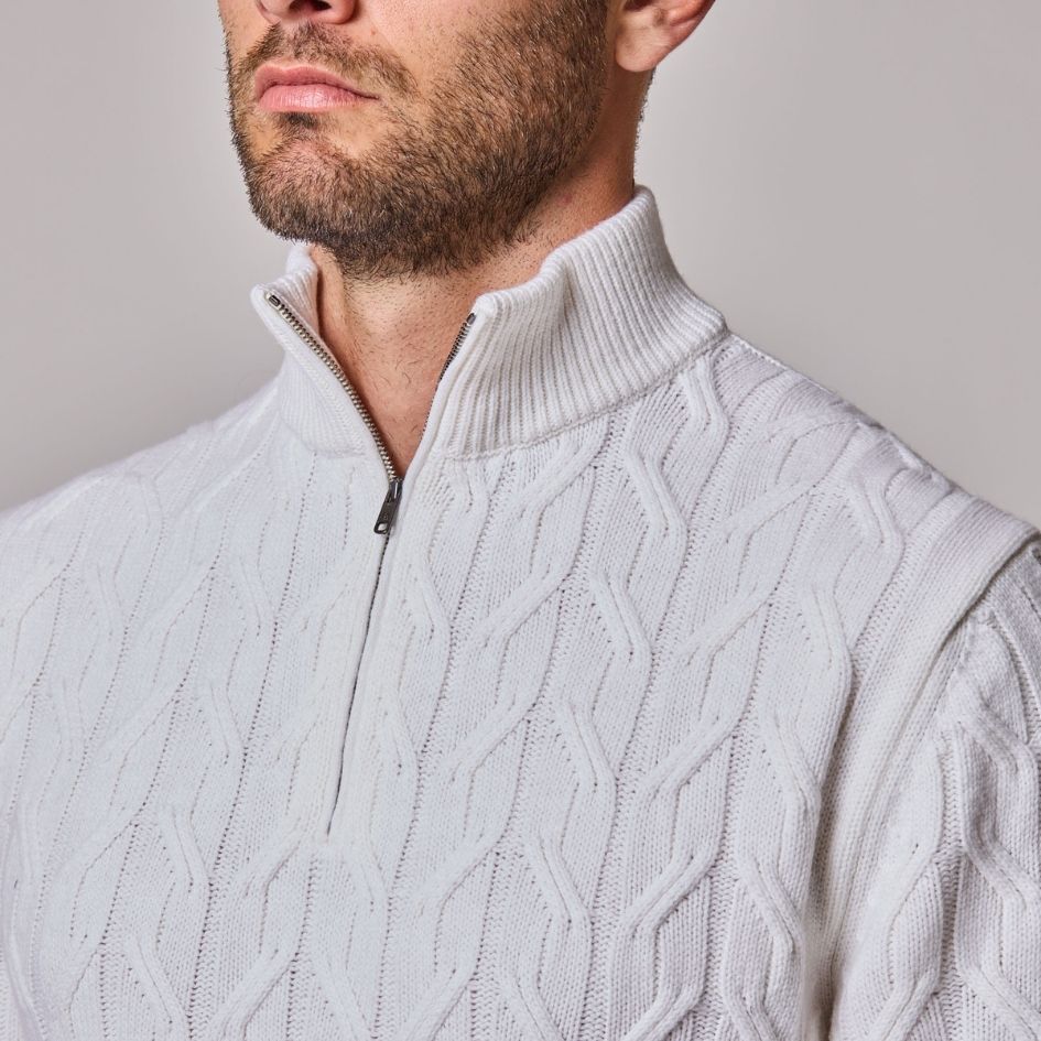 1/4 Zip Mock Neck