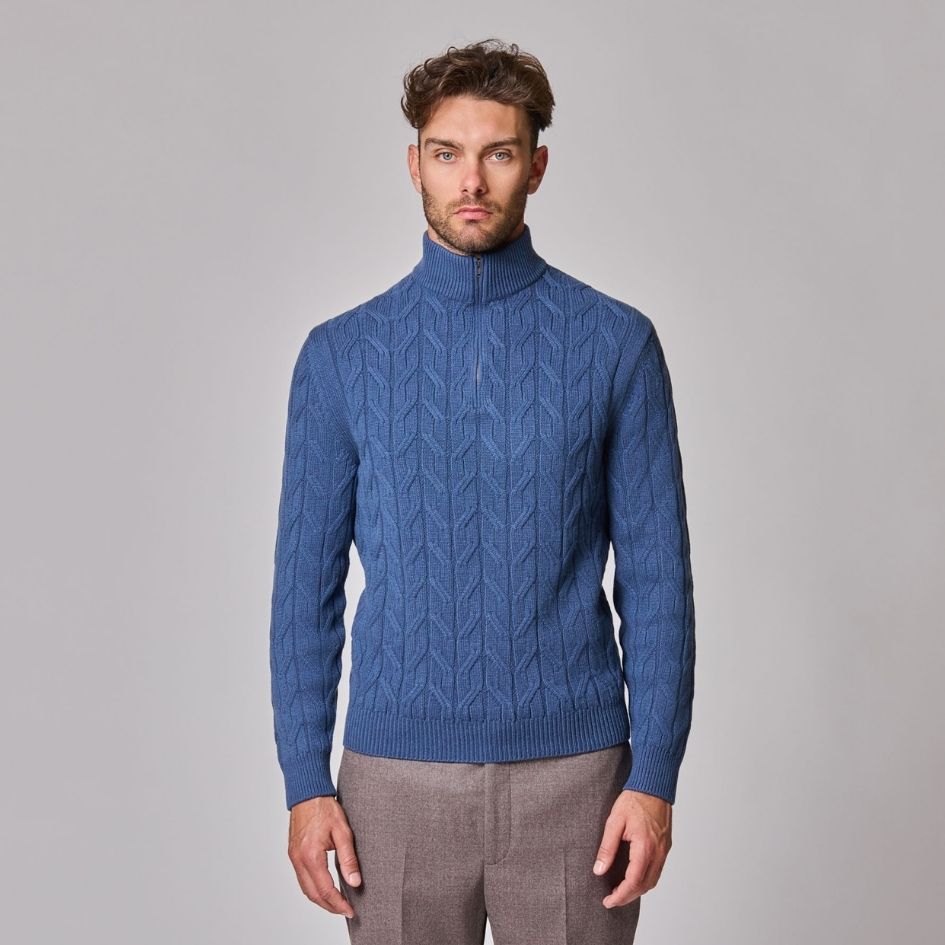 1/4 Zip Mock Neck