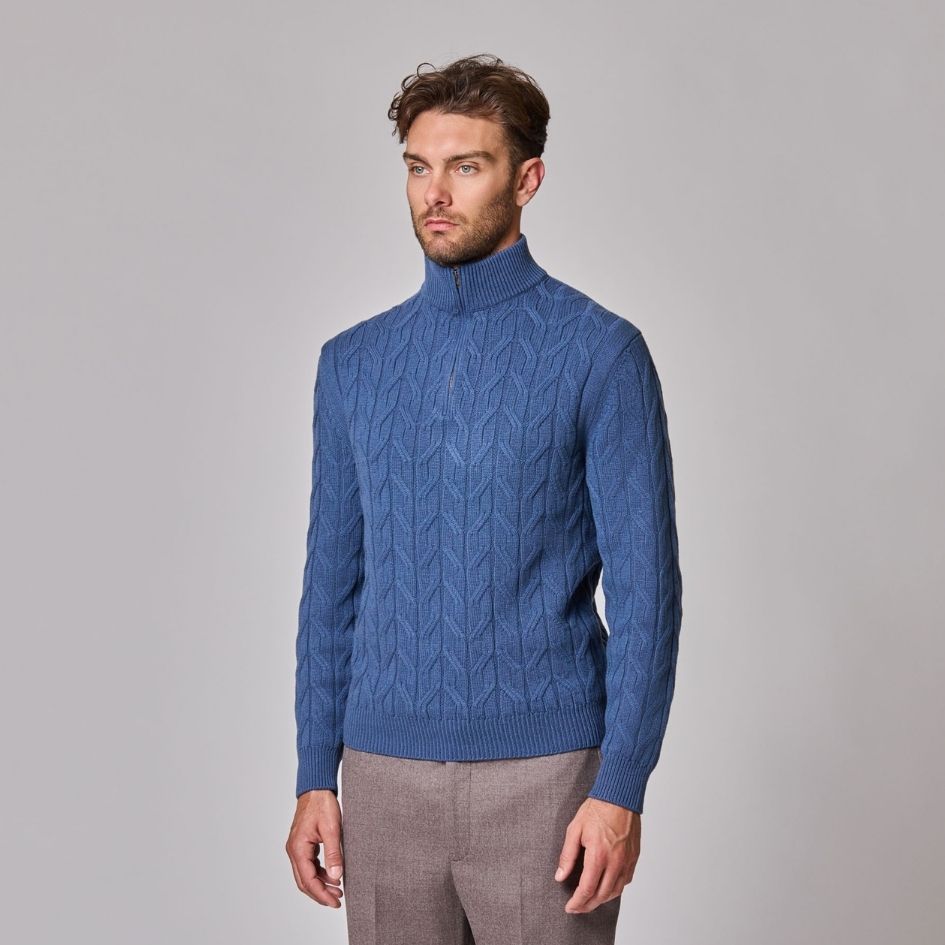 1/4 Zip Mock Neck
