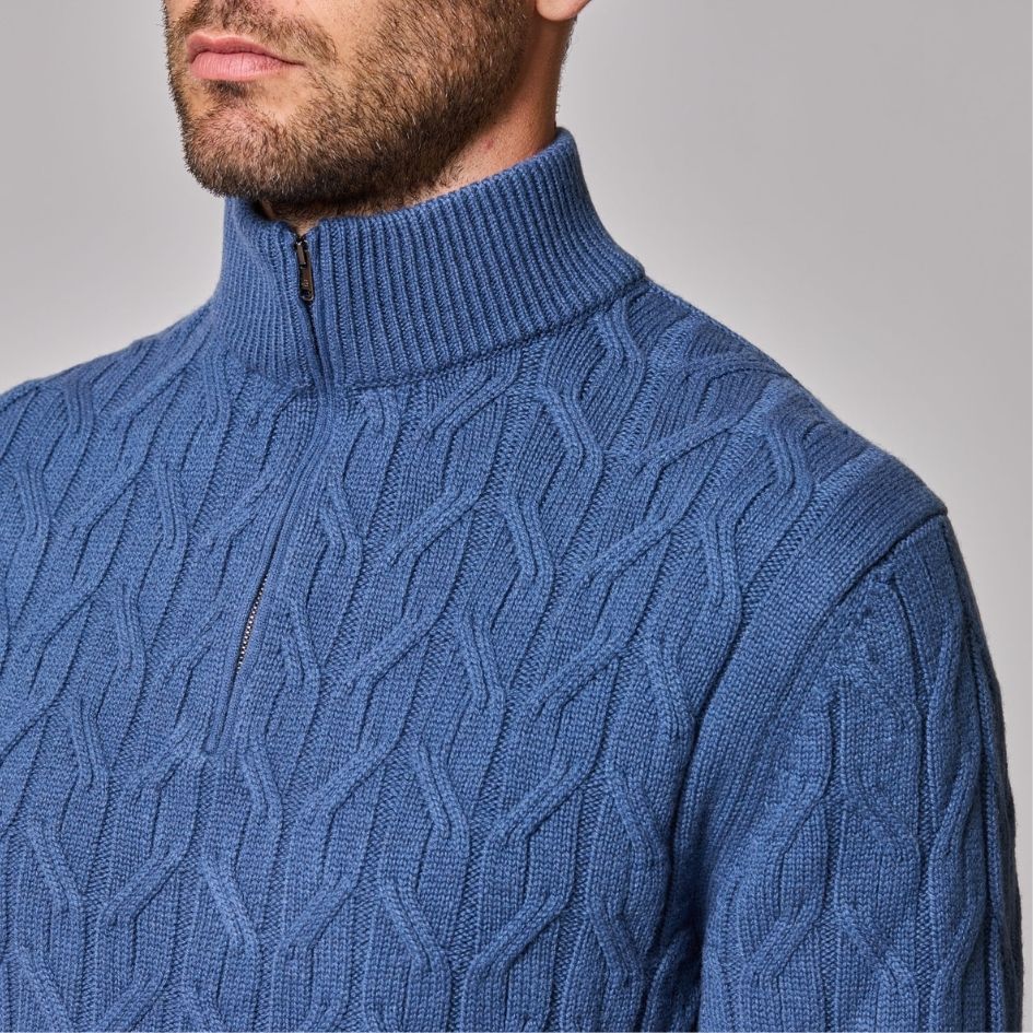 1/4 Zip Mock Neck