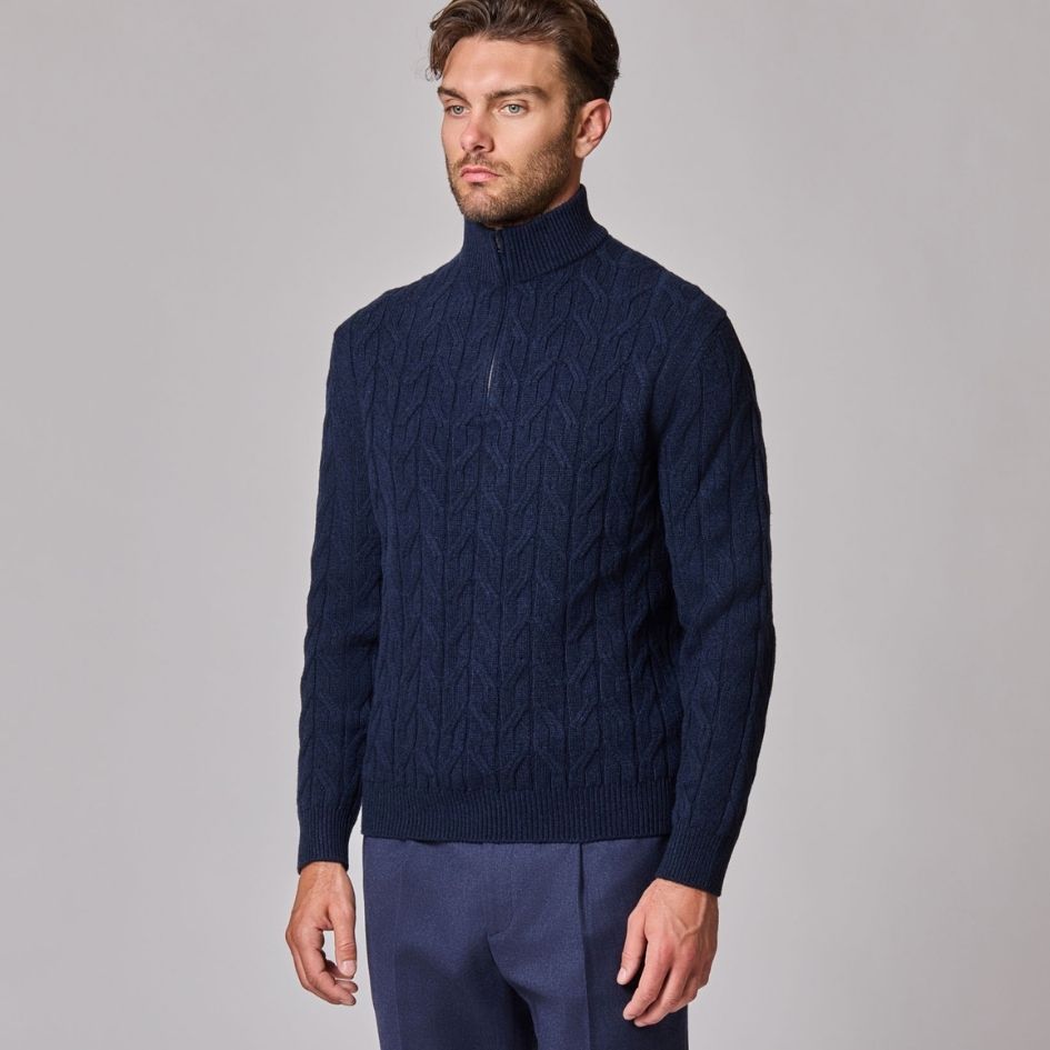 1/4 Zip Mock Neck