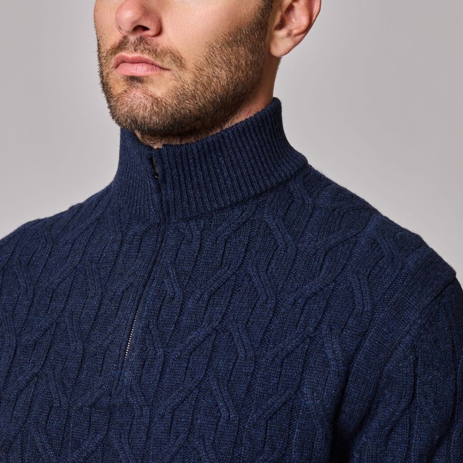 1/4 Zip Mock Neck