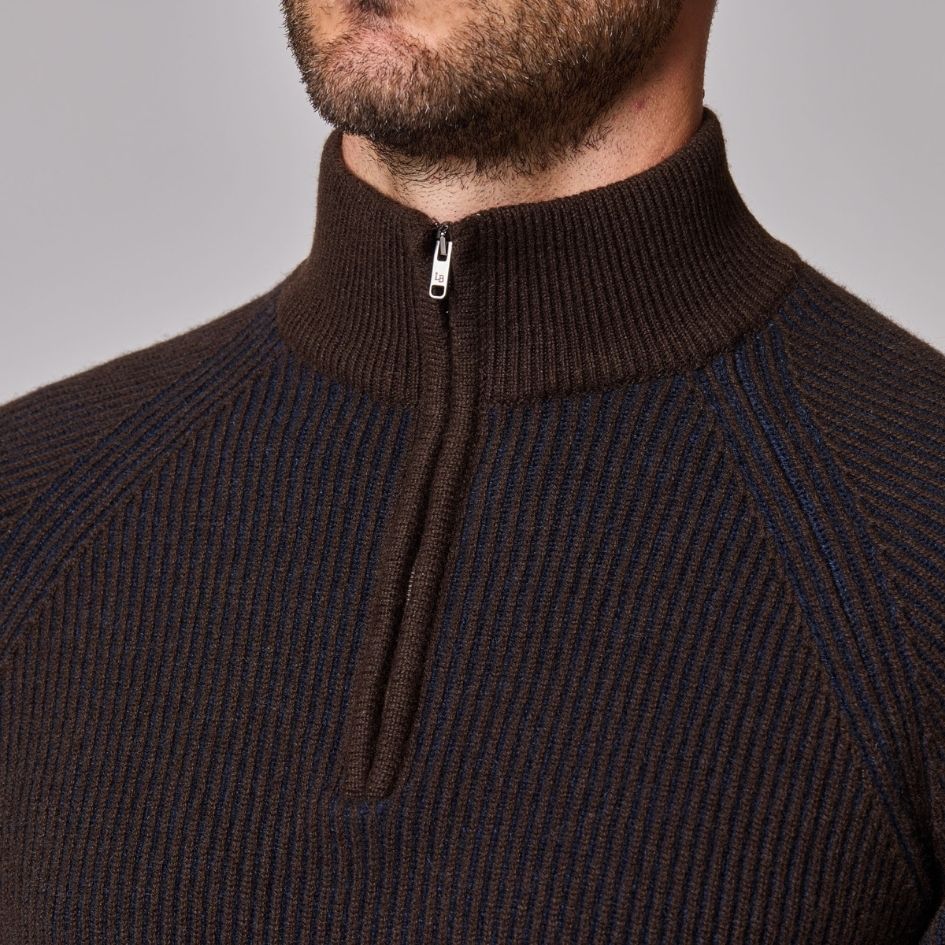 1/4 Zip Mock Neck