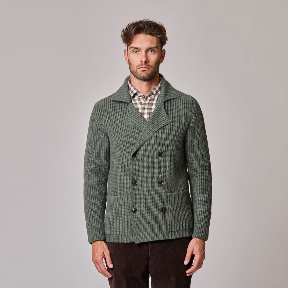 Double Breasted Knitted Jacket