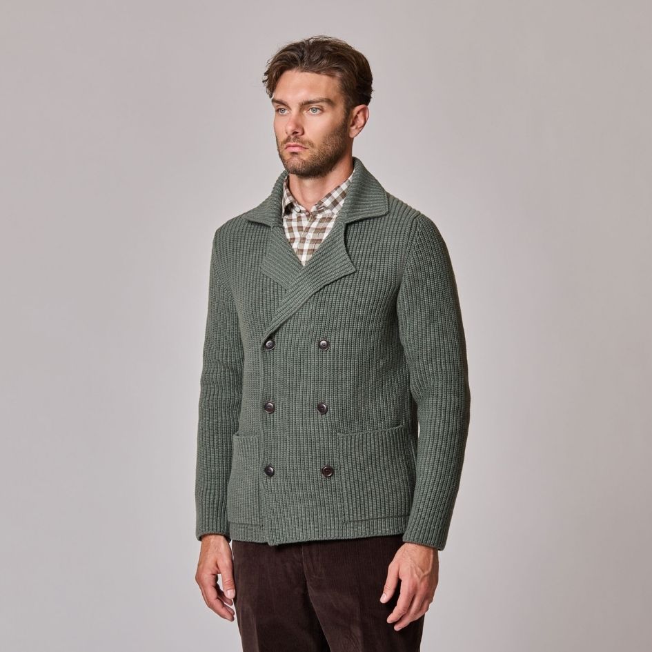 Double Breasted Knitted Jacket