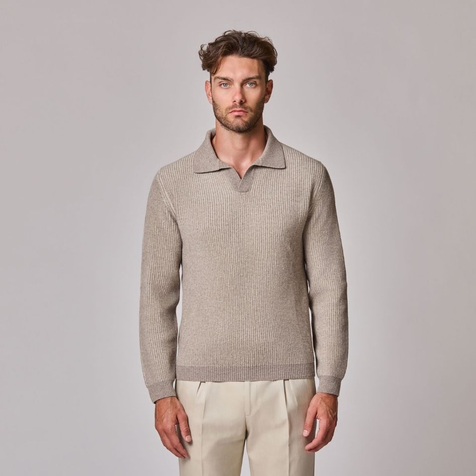 Open Collar Sweater