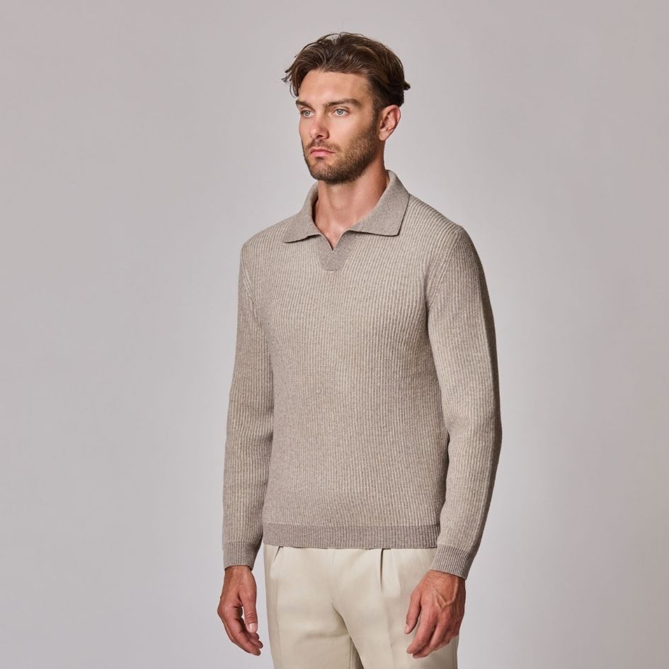 Open Collar Sweater