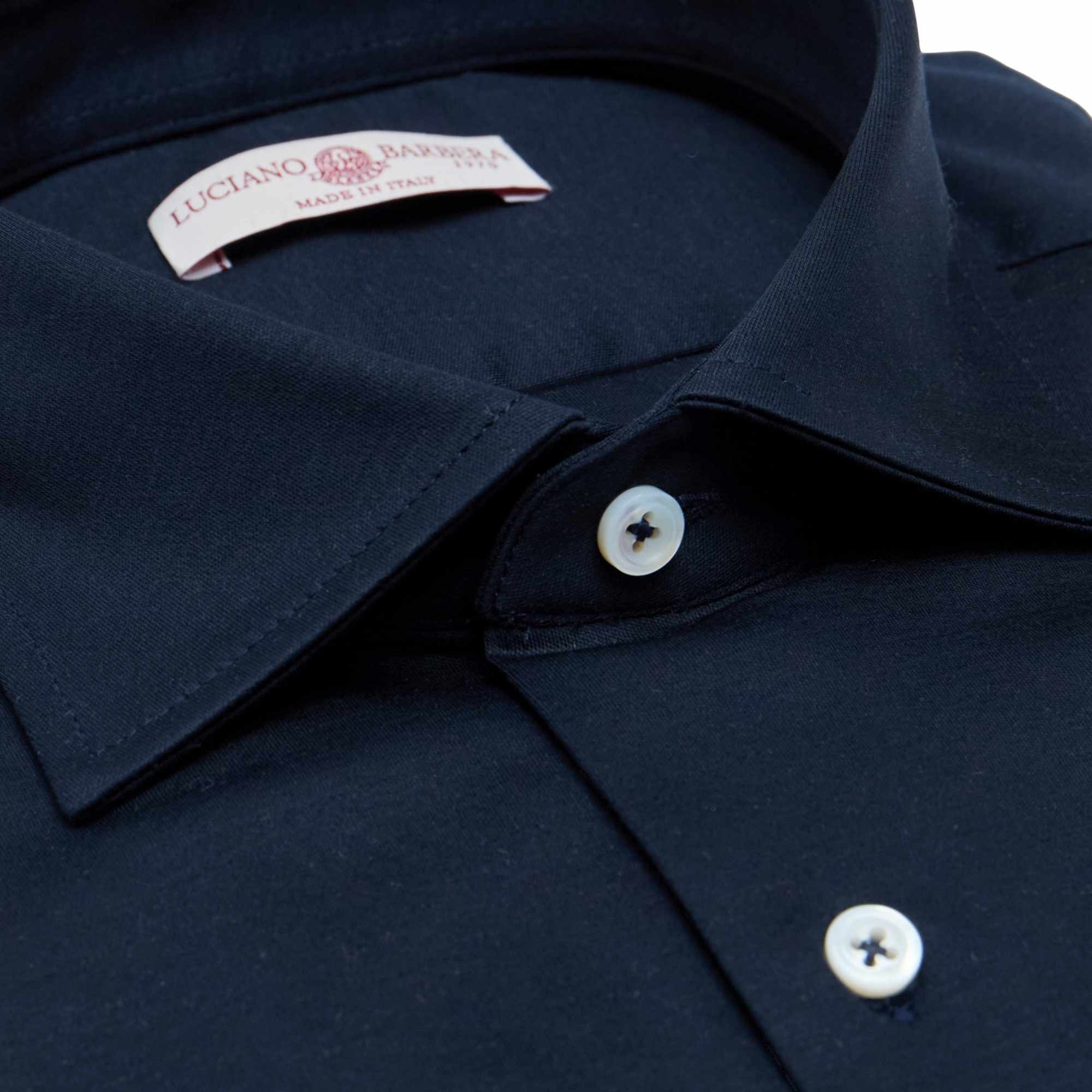 Spread Collar Jersey Shirt