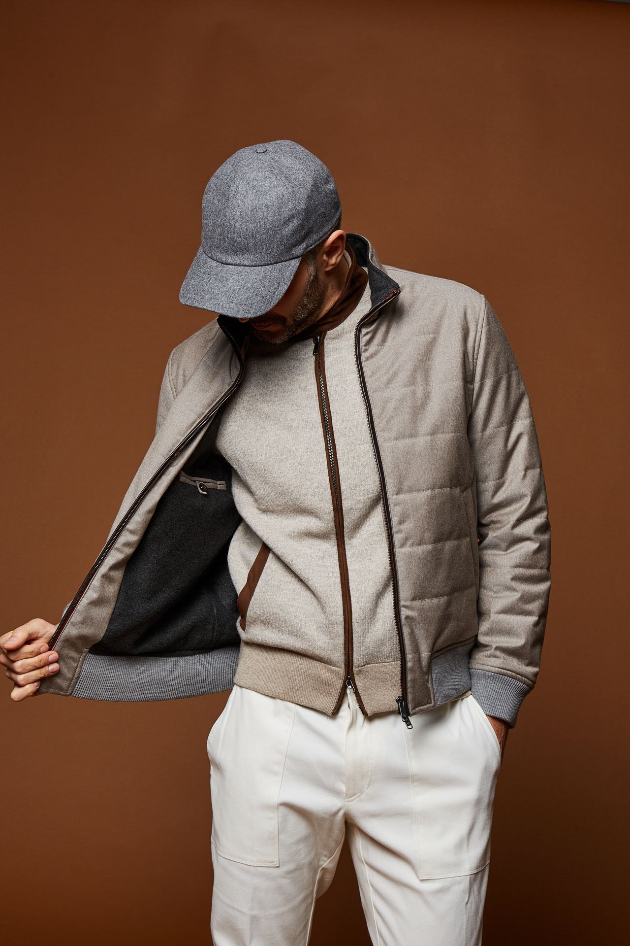 Quilted Blouson Jacket