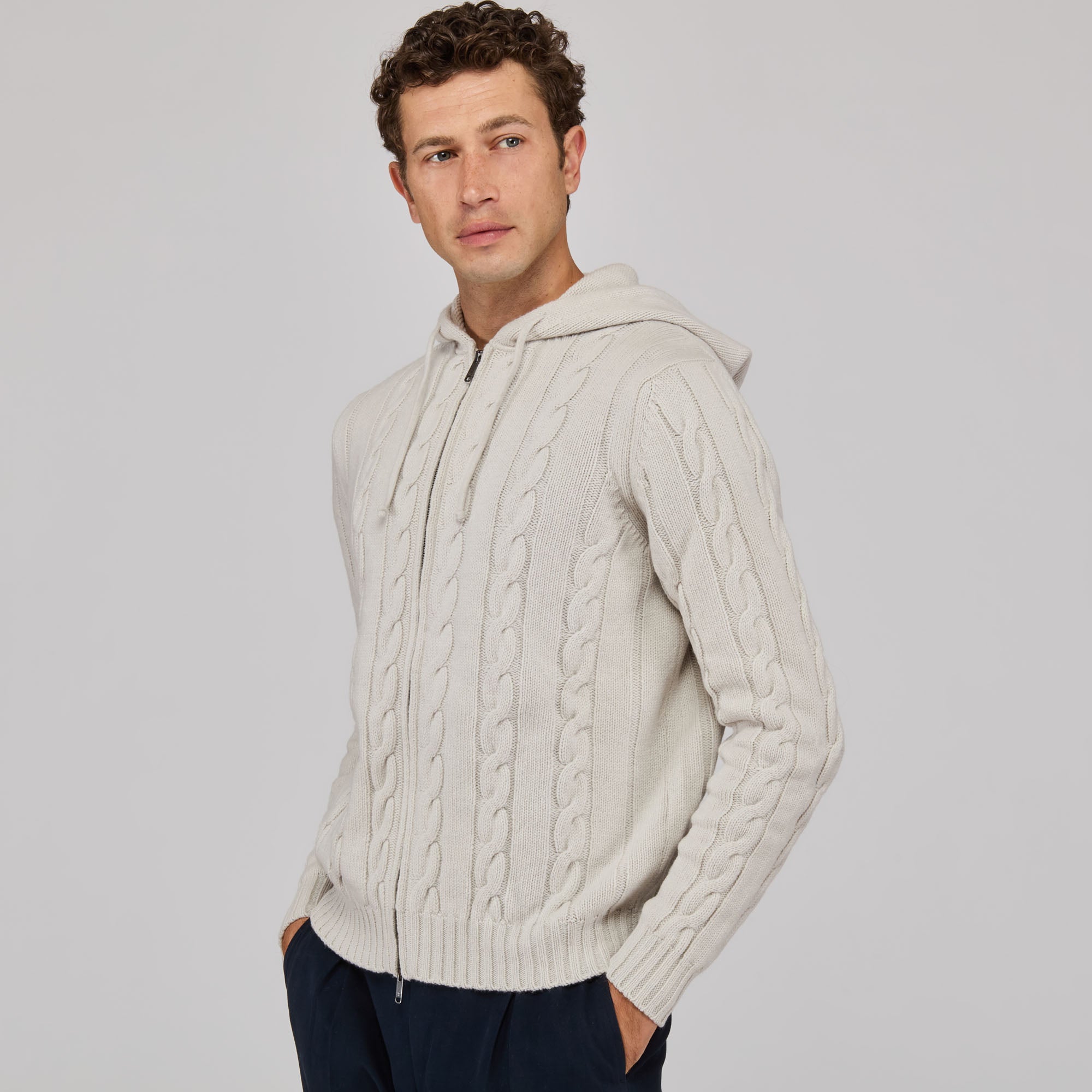 Full-Zip Hoodie Sweater