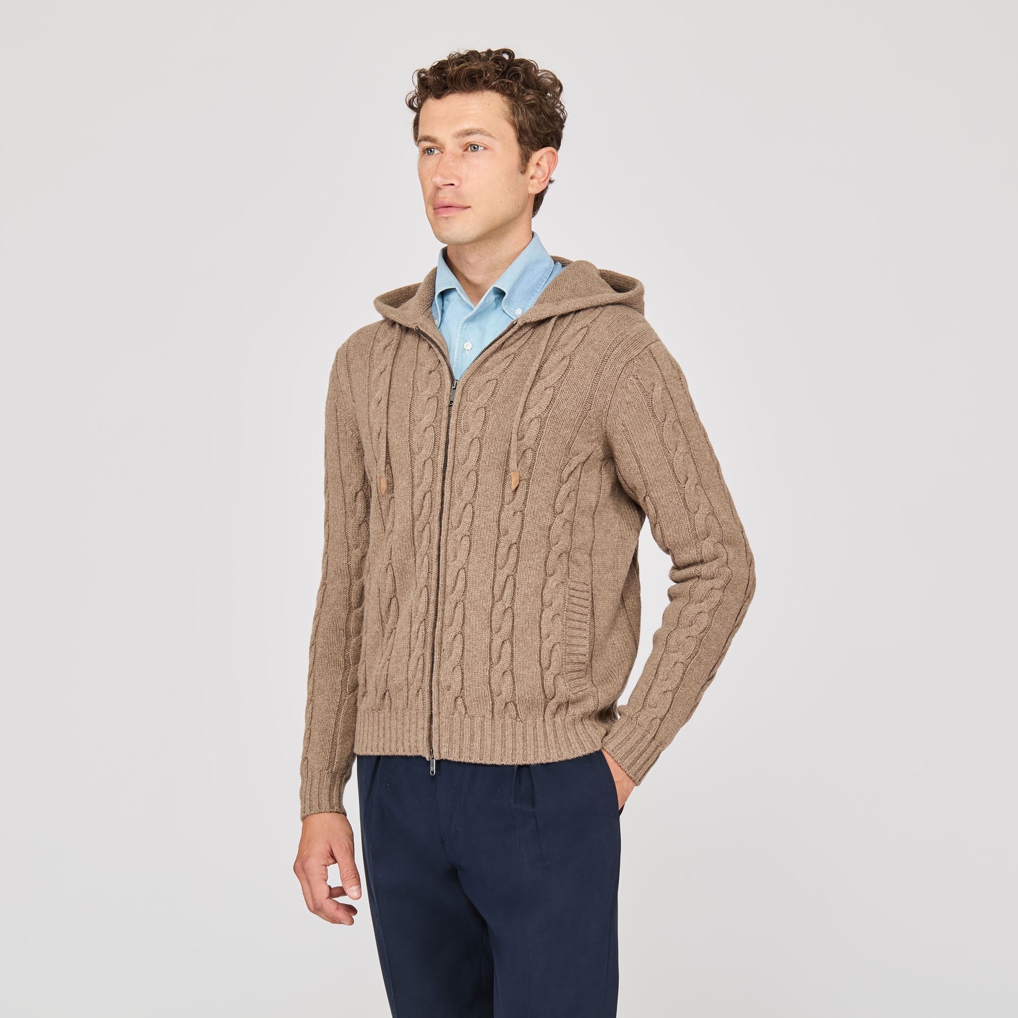 Full-Zip Hoodie Sweater