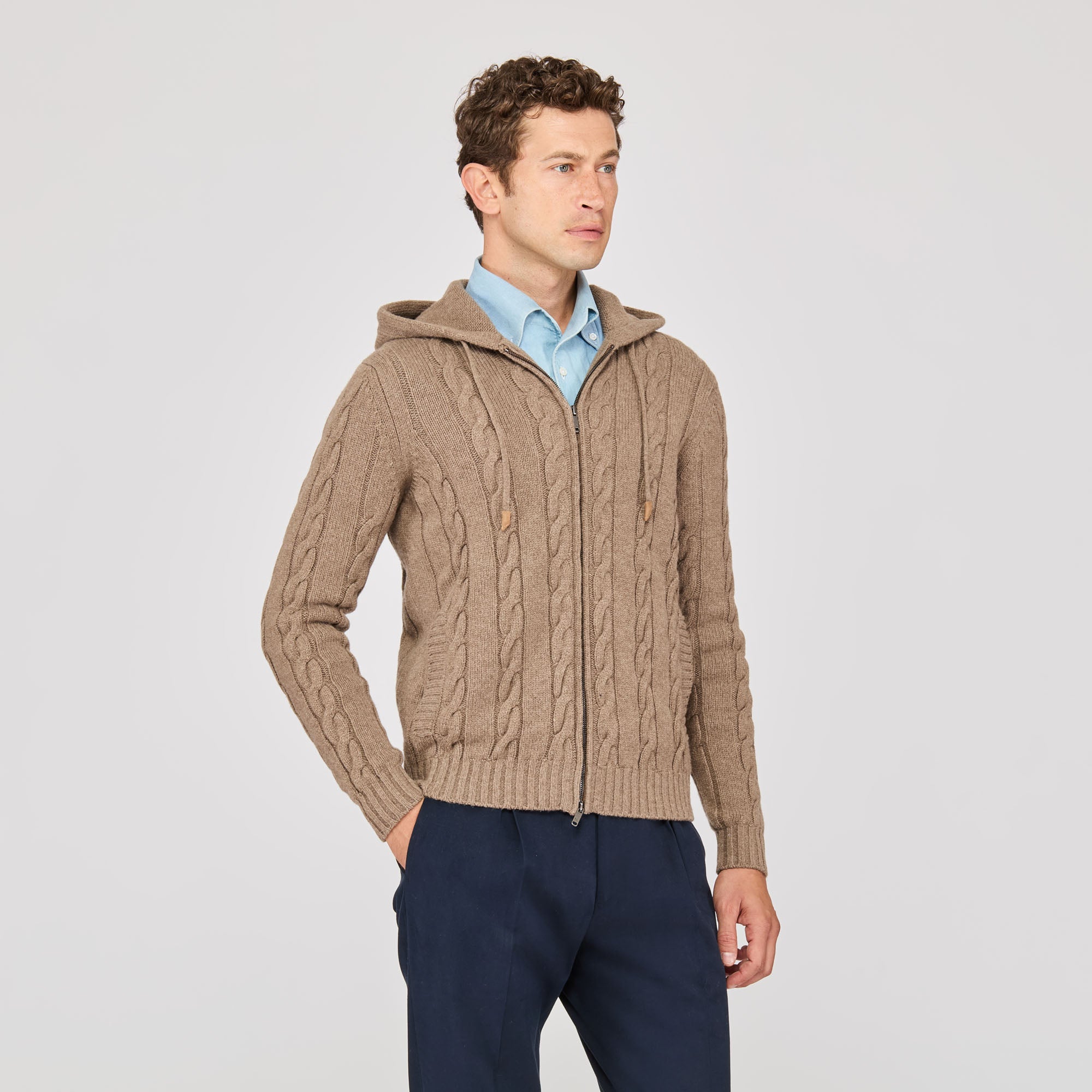 Full-Zip Hoodie Sweater
