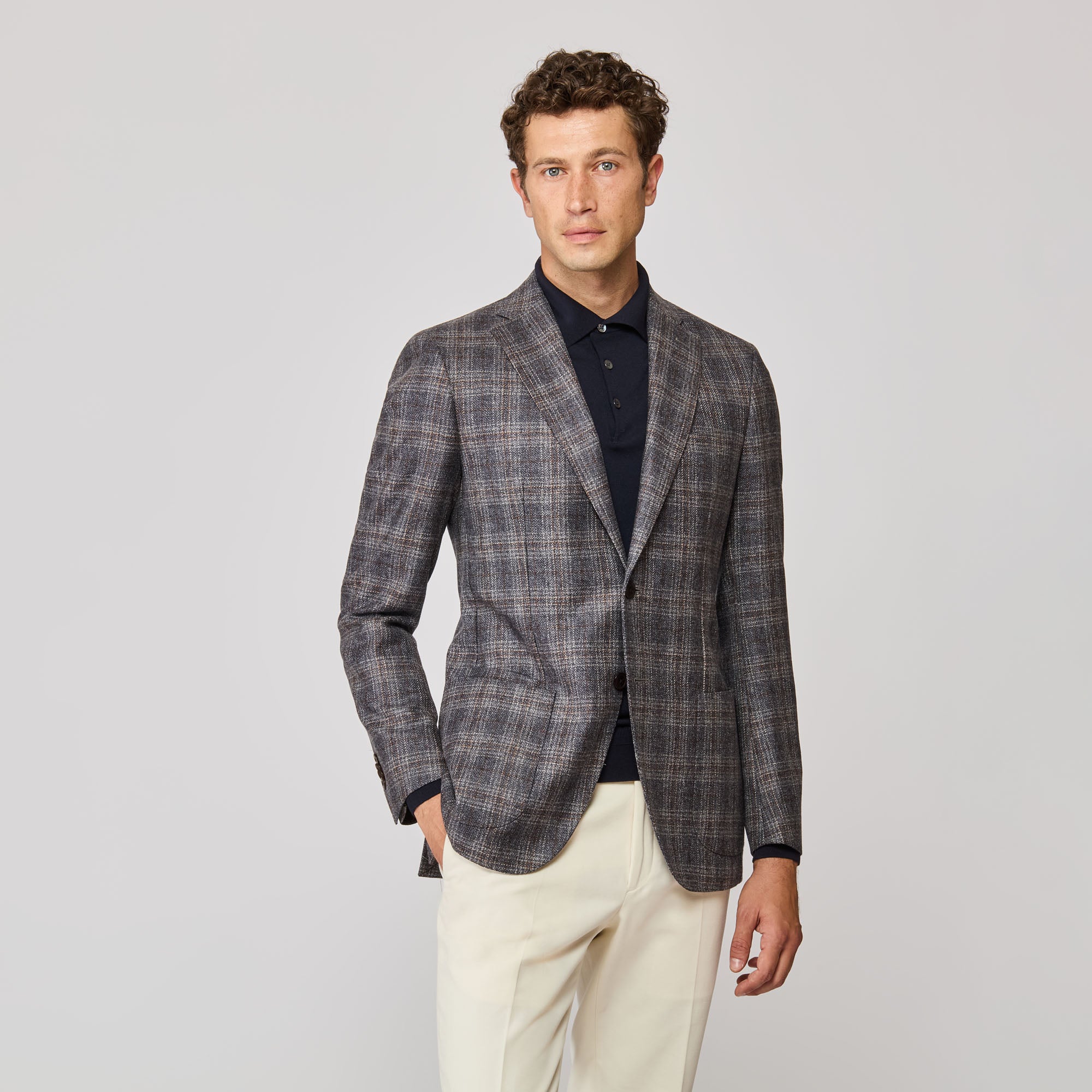 Deconstructed Amalfi Sport Coat with Shoulder Padding