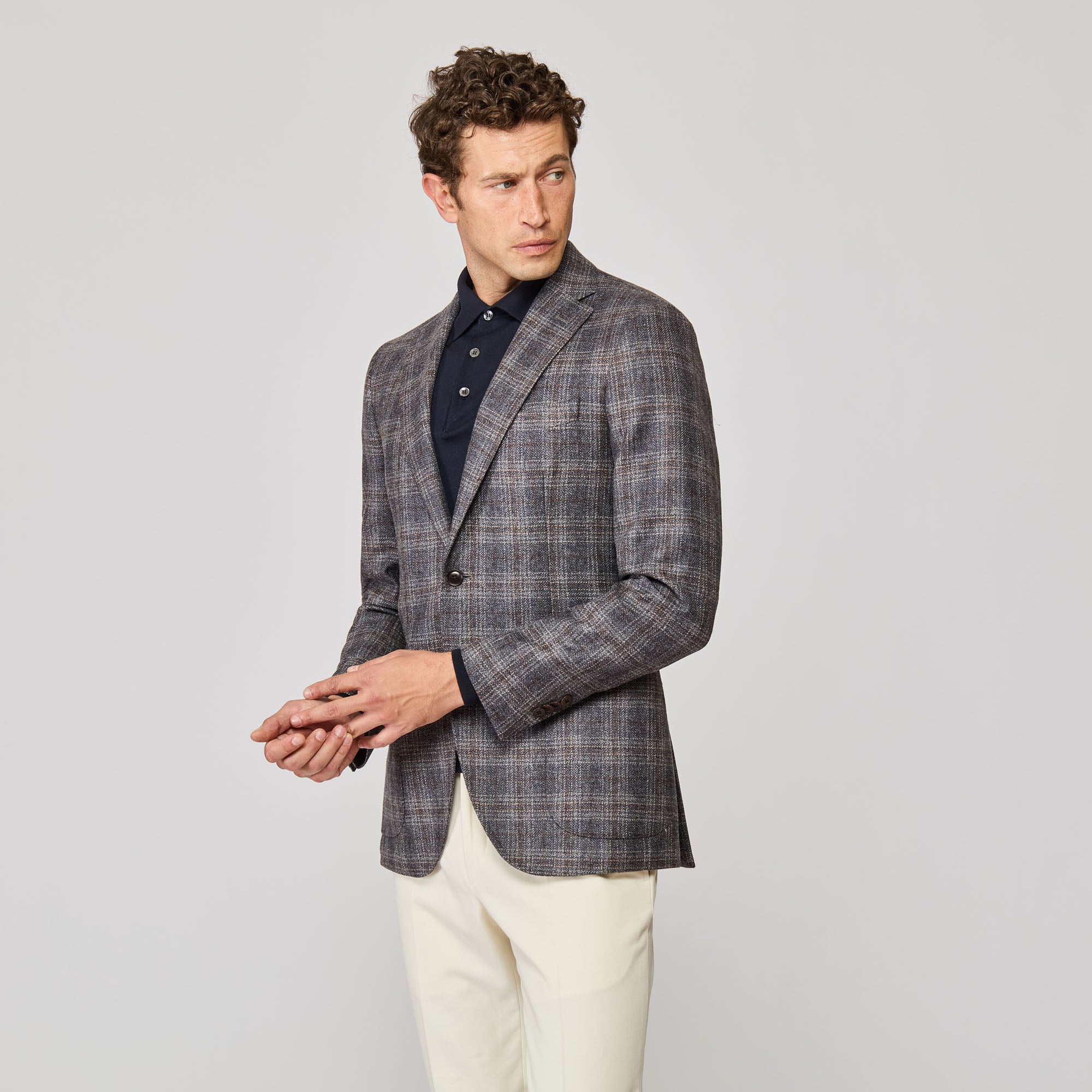 Deconstructed Amalfi Sport Coat with Shoulder Padding