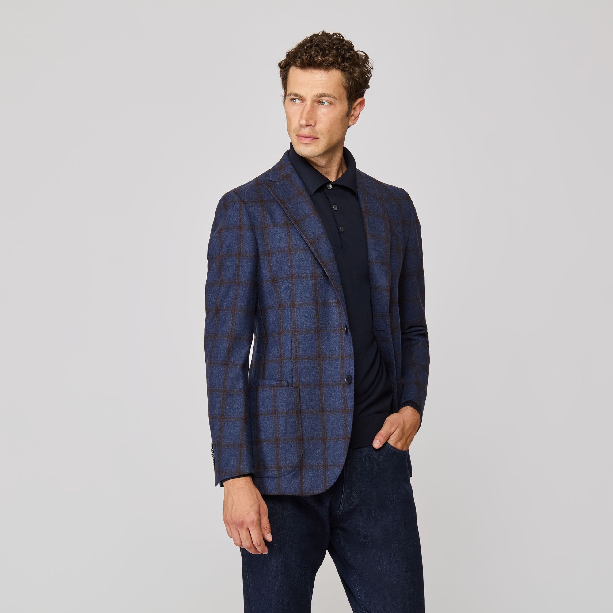 Deconstructed Amalfi Sport Coat with Shoulder Padding