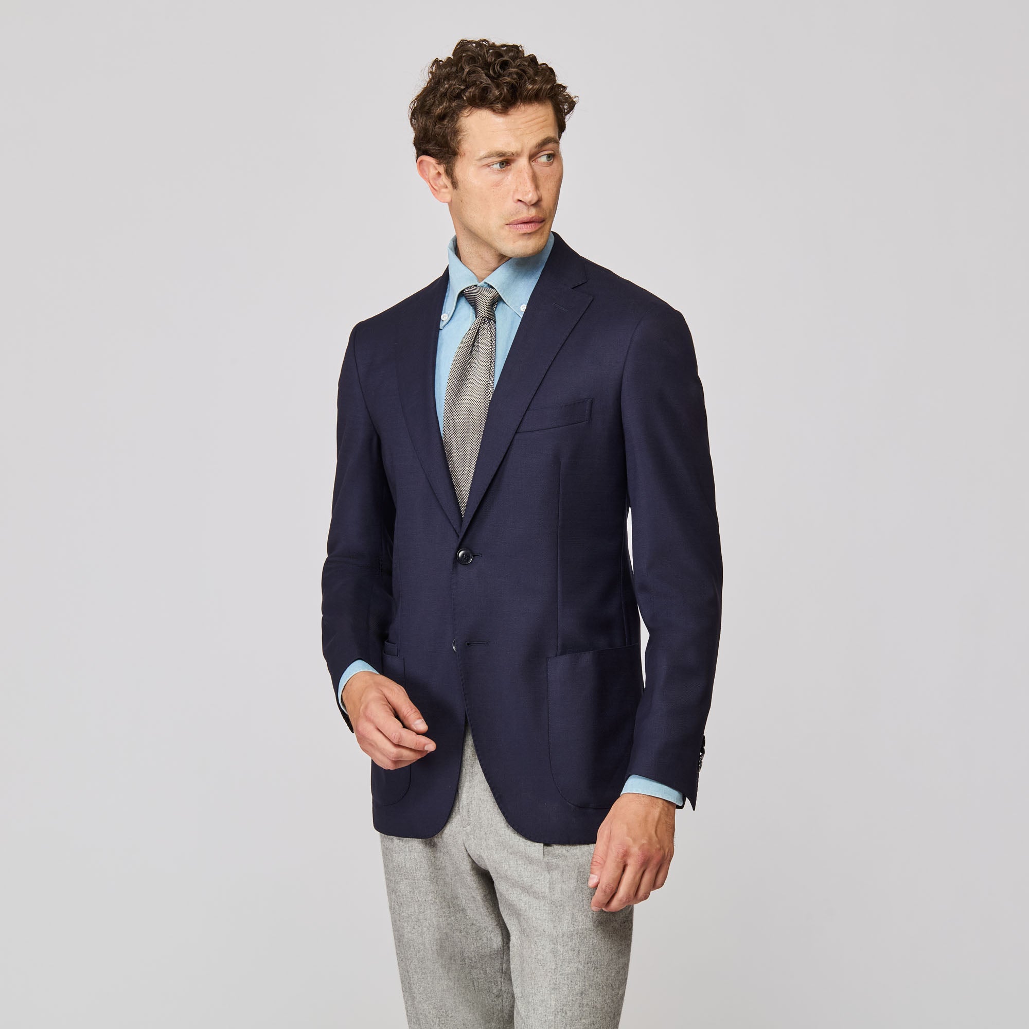 Deconstructed Amalfi Sport Coat with Shoulder Padding