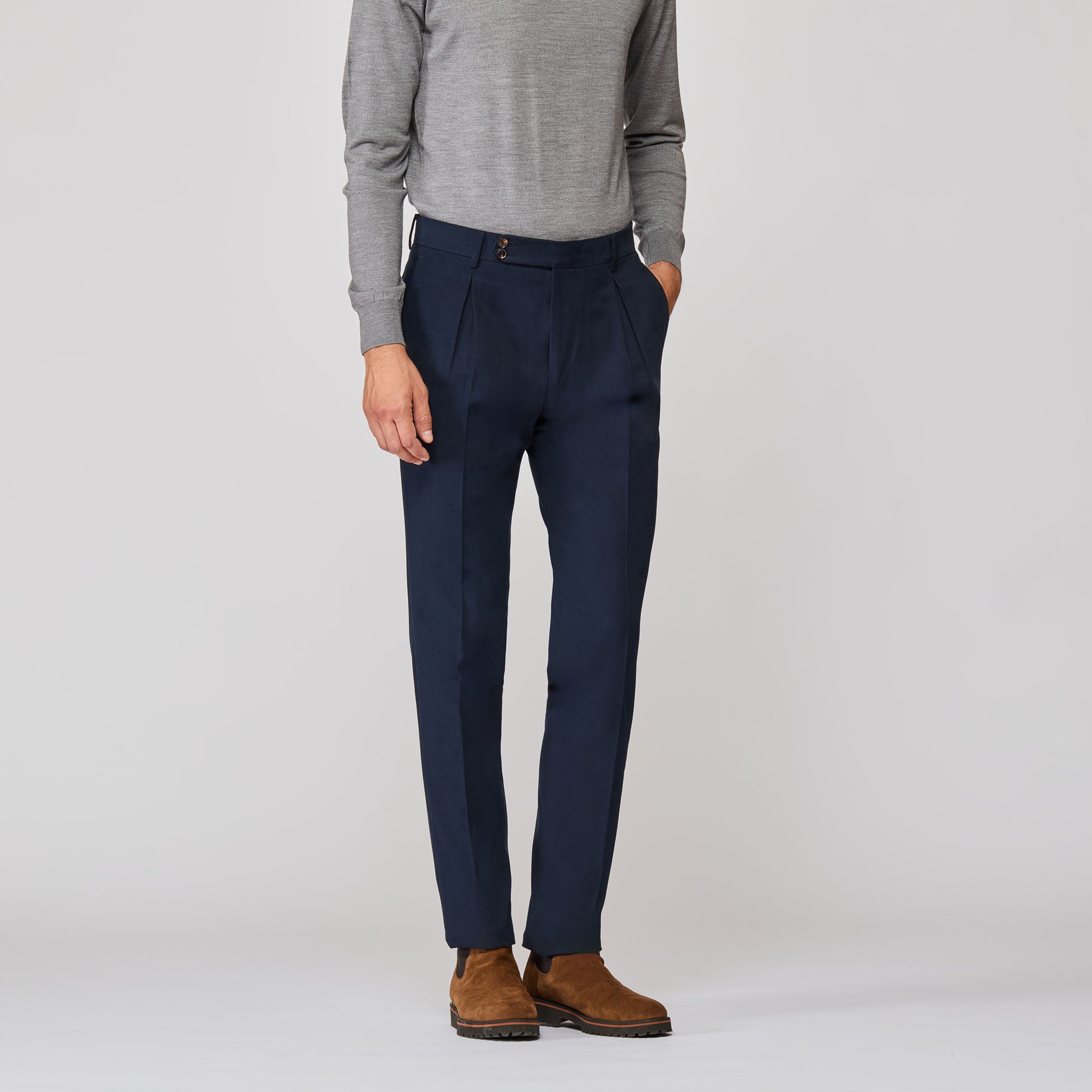 Single Pleat Trousers