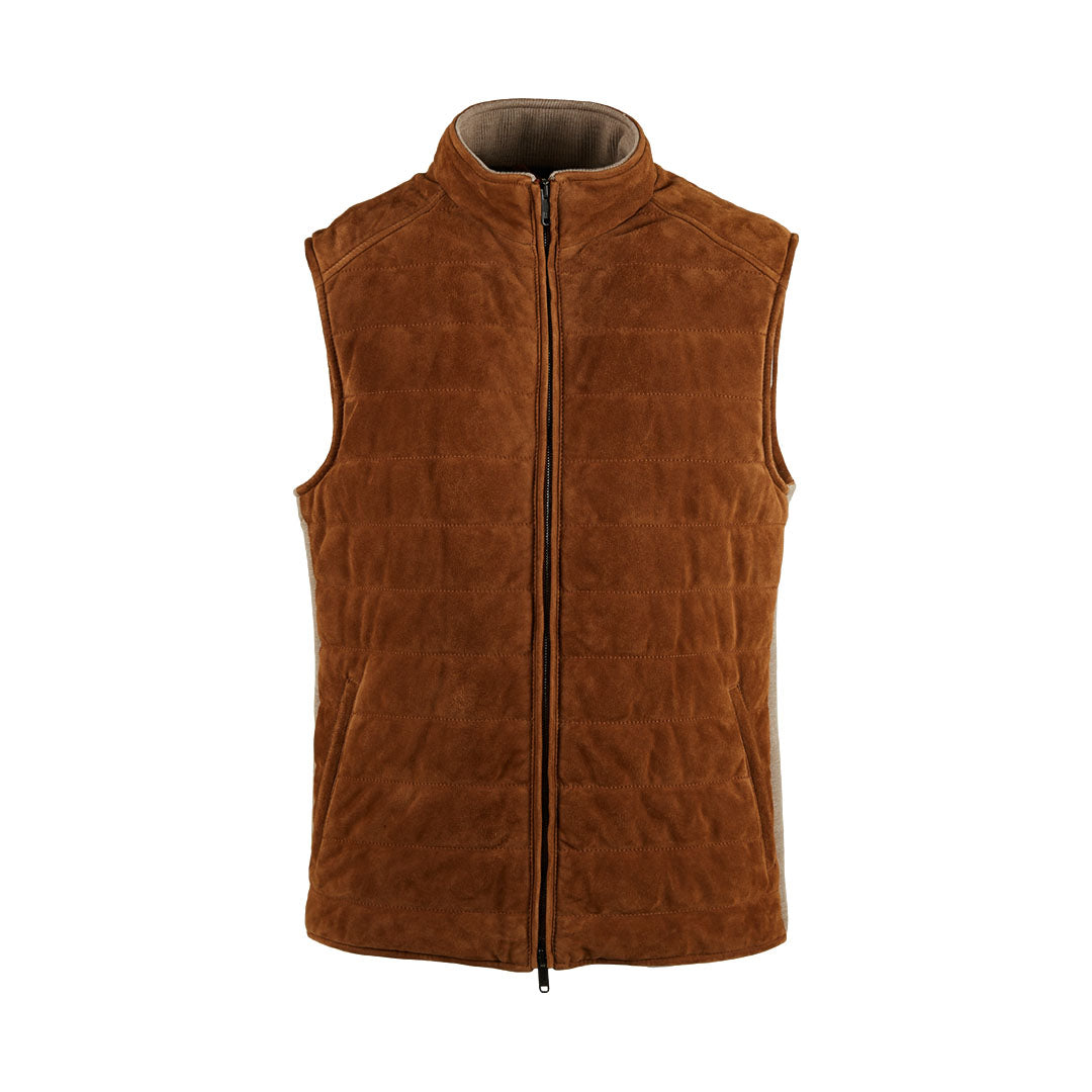 Quilted Suede Vest