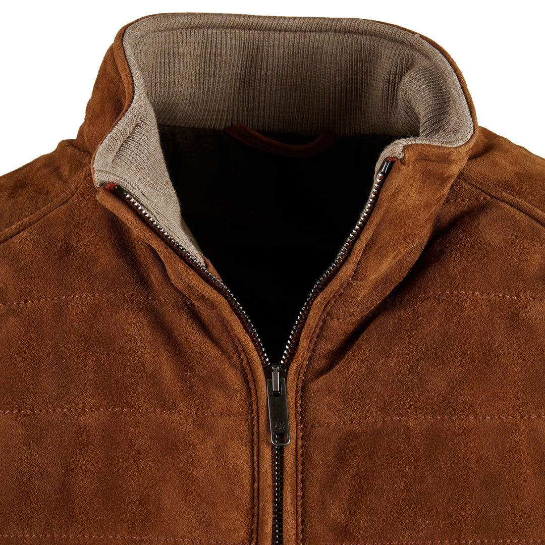 Quilted Suede Vest