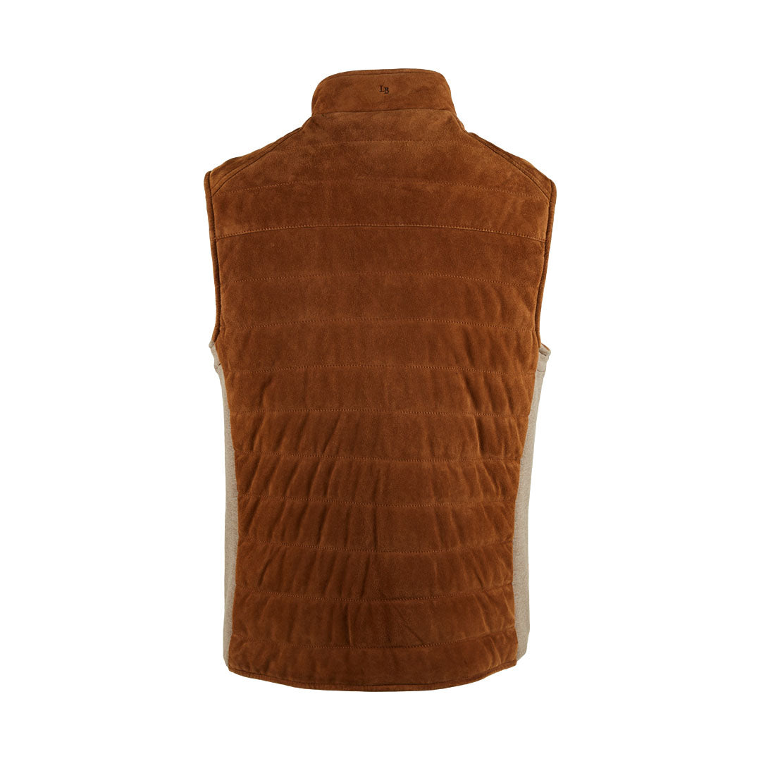 Quilted Suede Vest