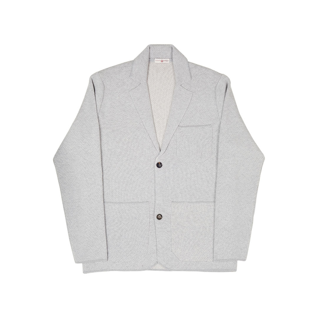 Notched Collar Sweater Coat