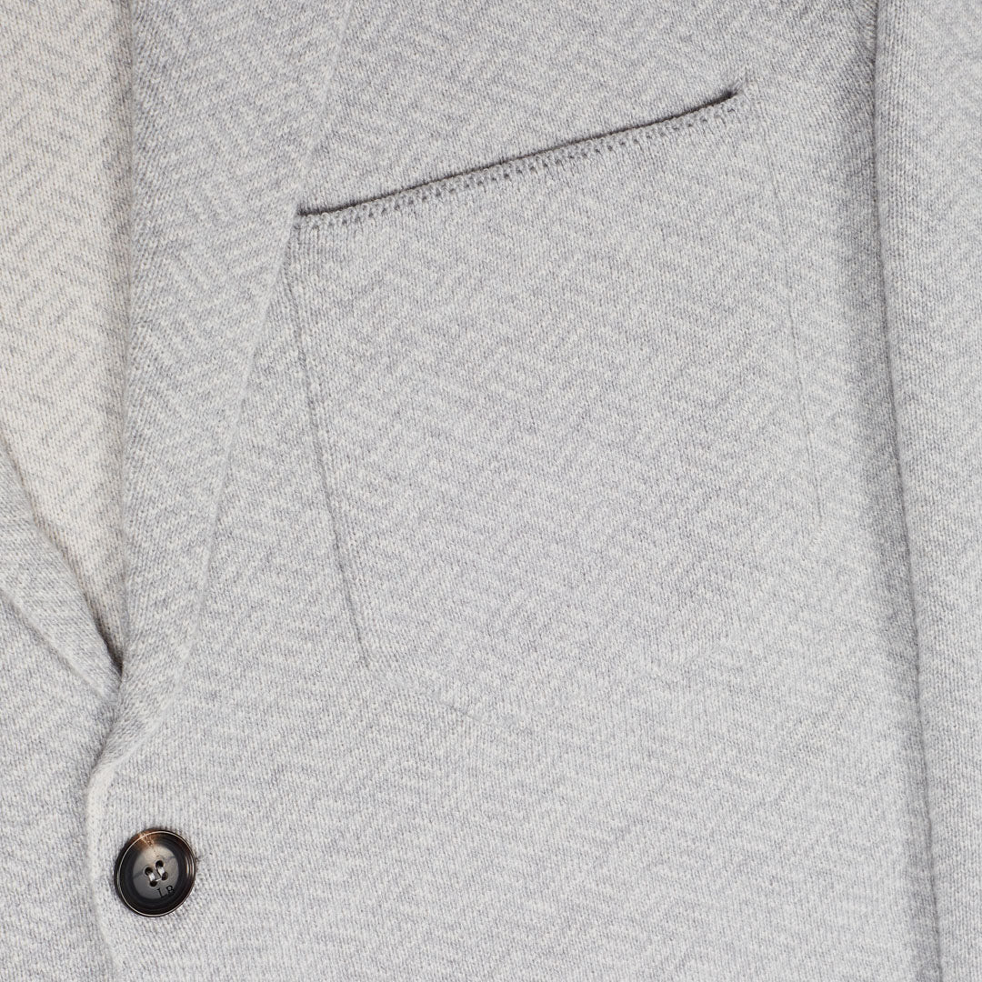 Notched Collar Sweater Coat
