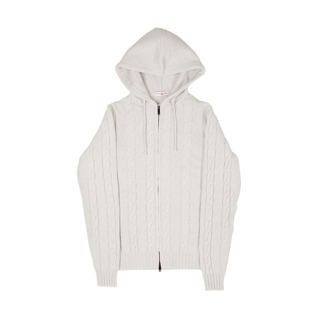 Hooded Full-Zip Sweater