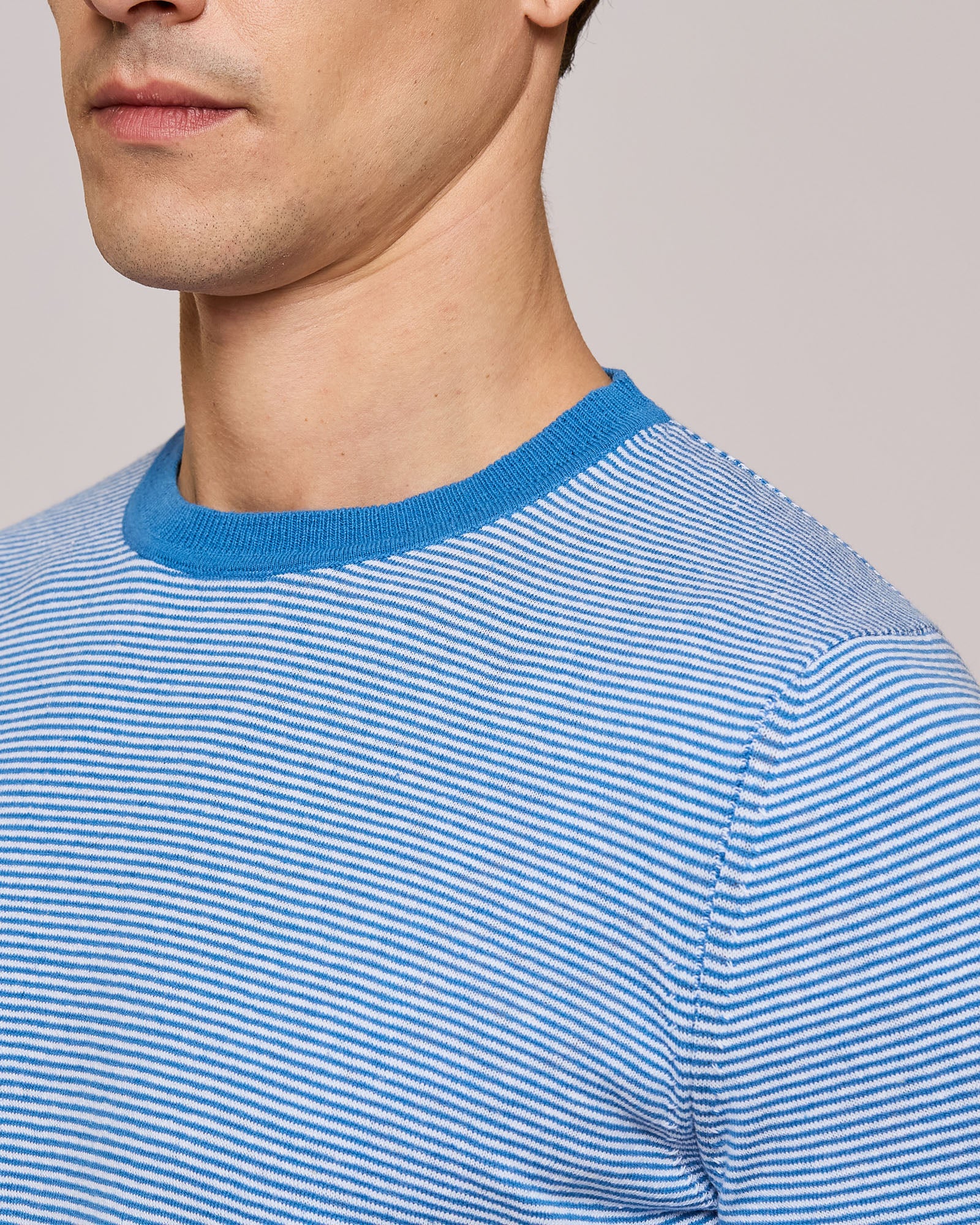 Crew Neck Knitted T-Shirt