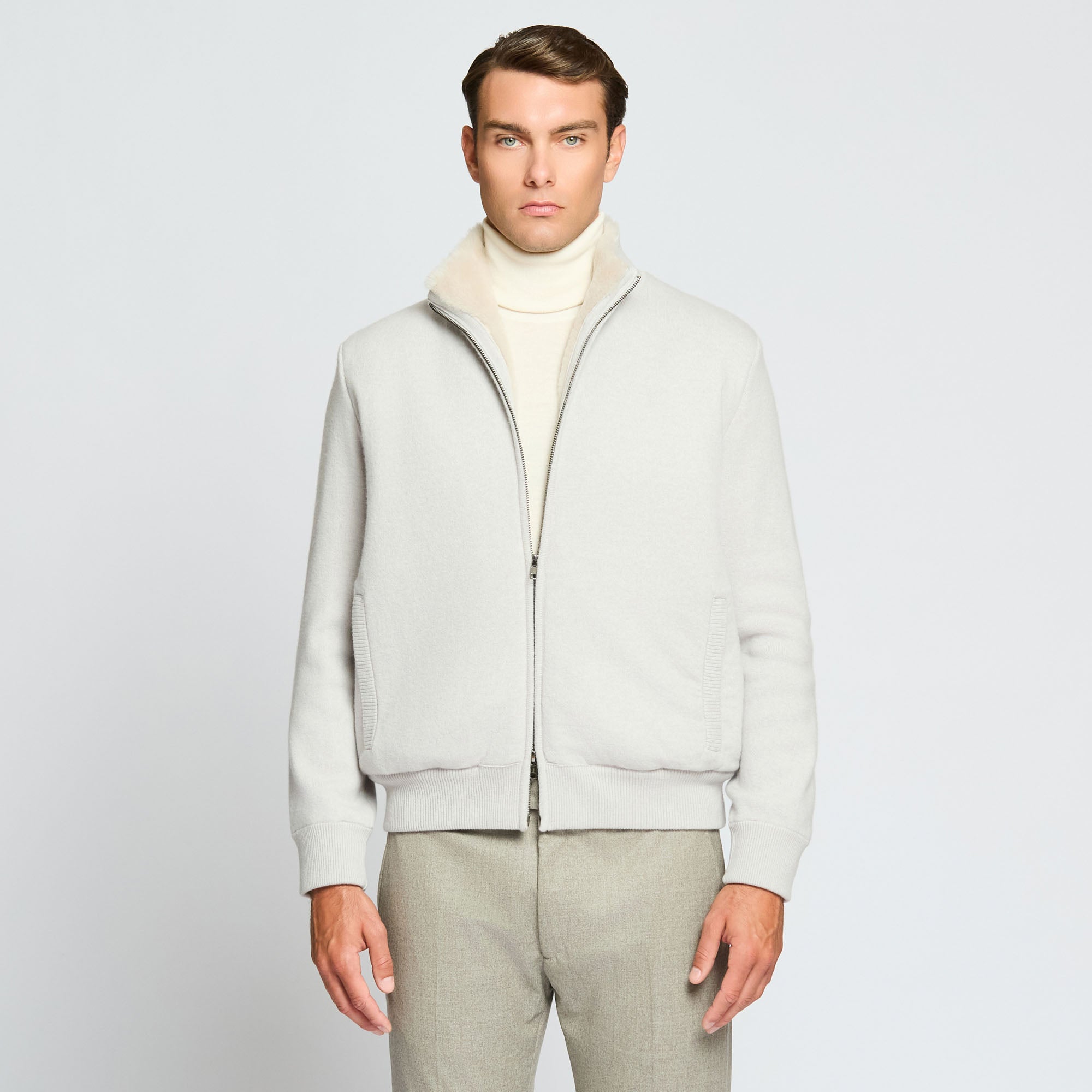Full-Zip Knitted Jacket