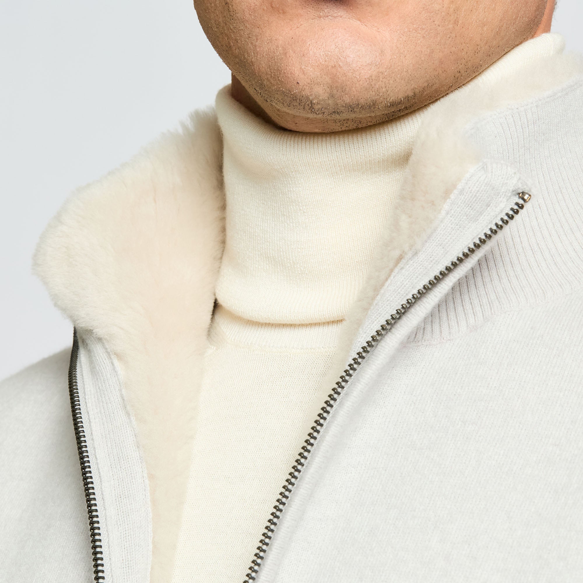 Full-Zip Knitted Jacket