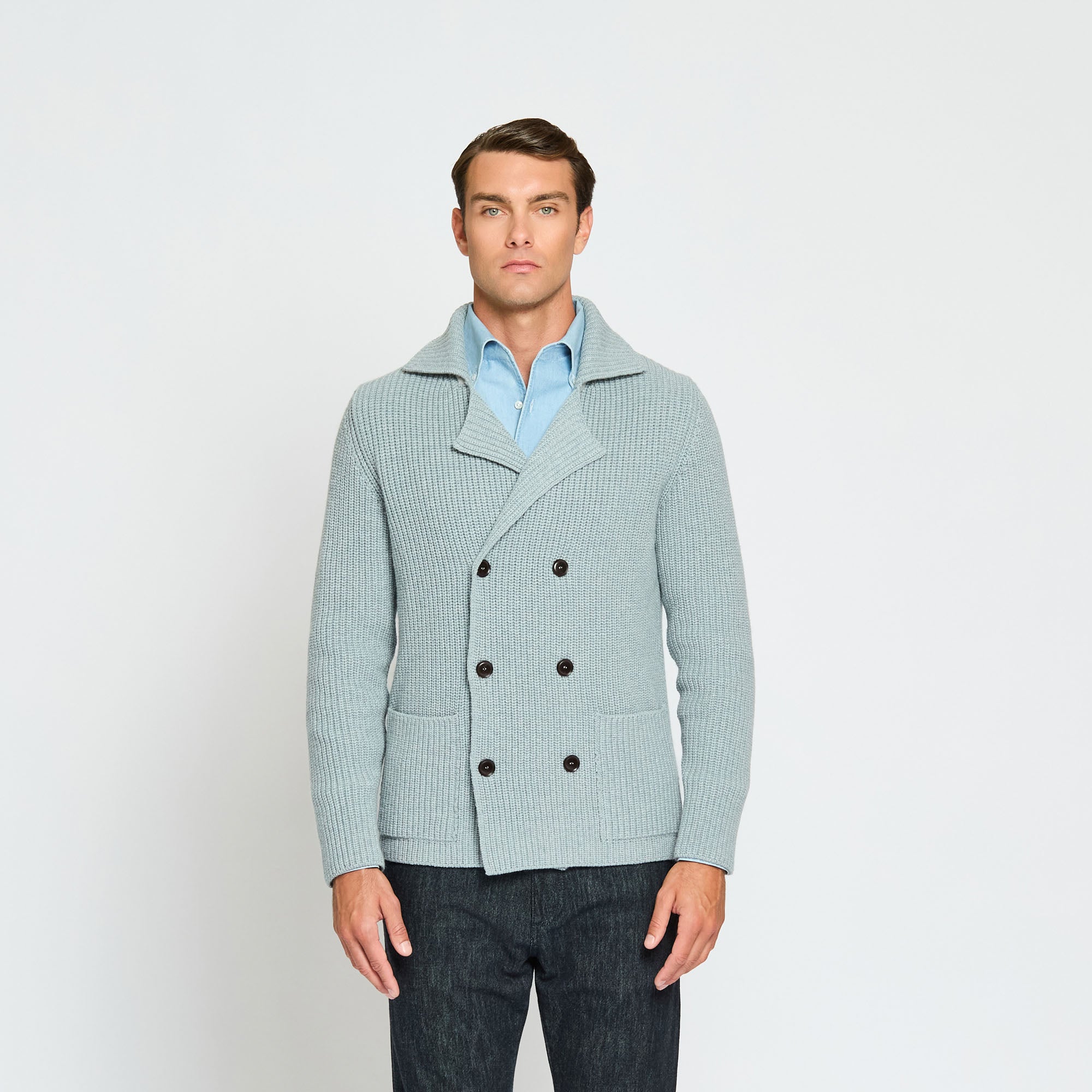Double Breasted Knitted Jacket