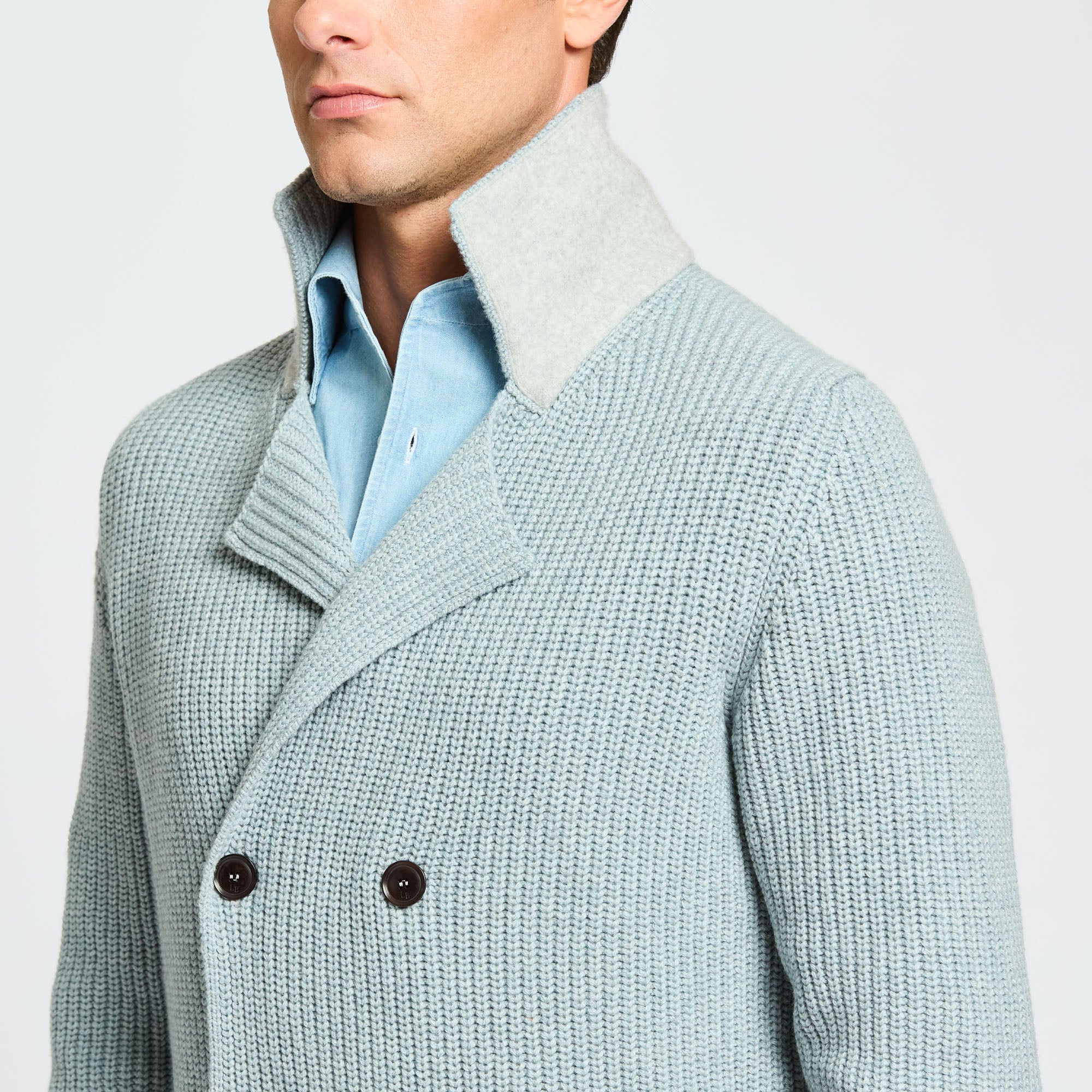 Double Breasted Knitted Jacket