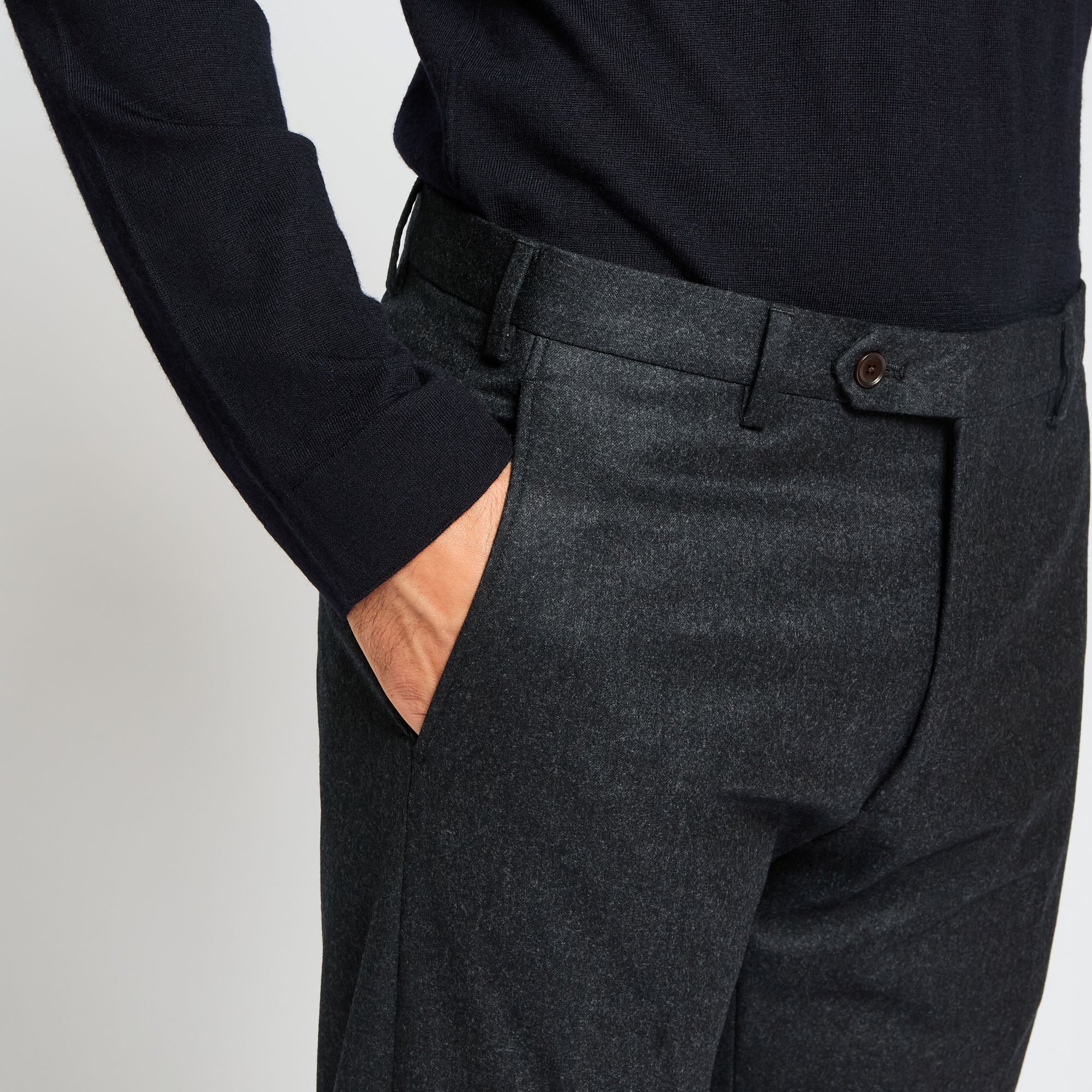 Flat Front Trousers