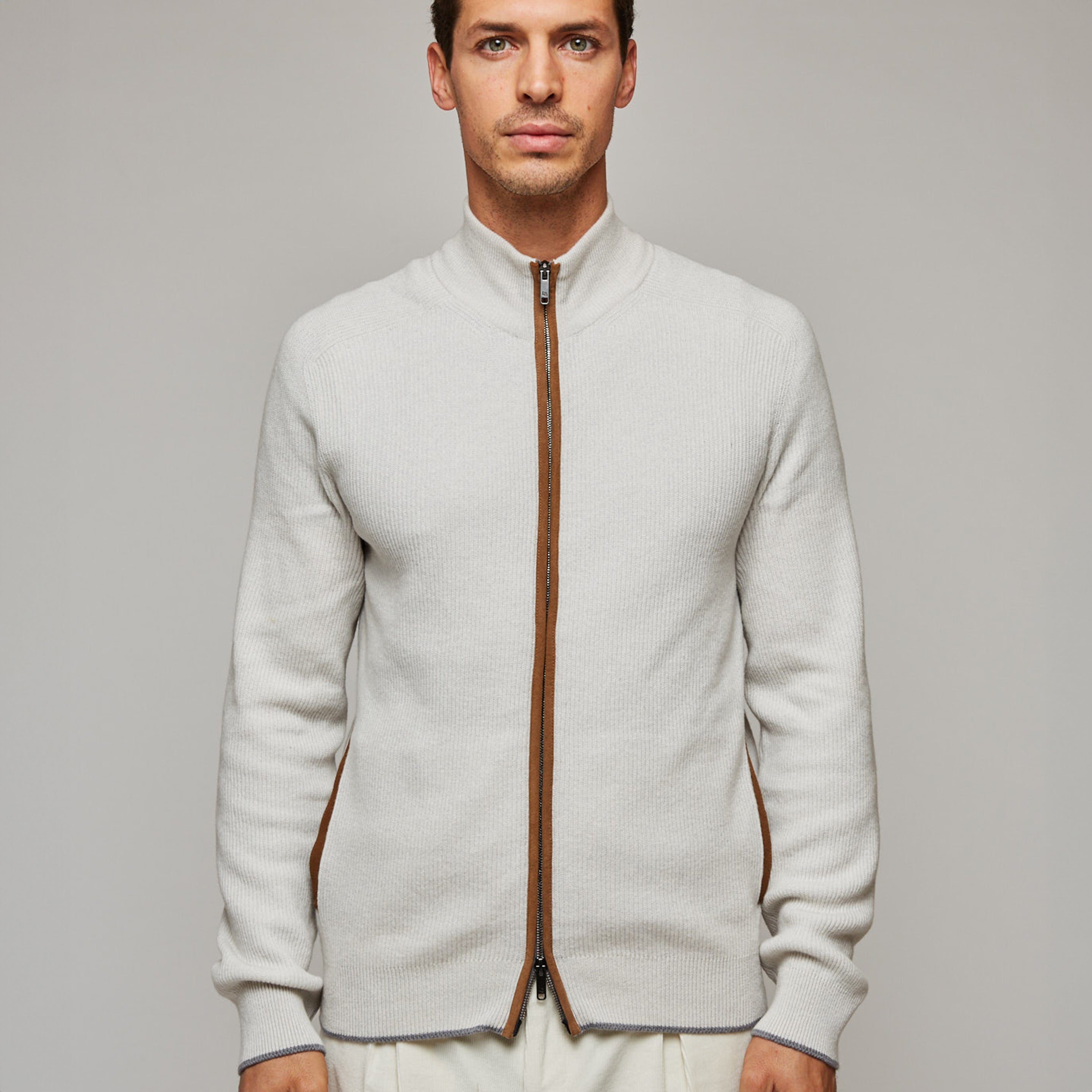 Full-Zipper Sweater