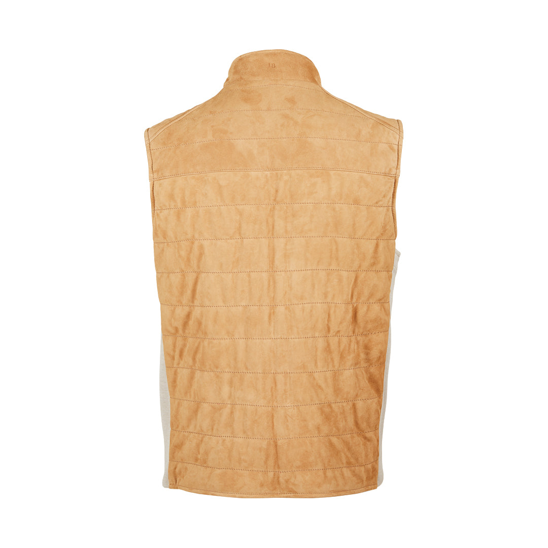 Quilted Suede Vest