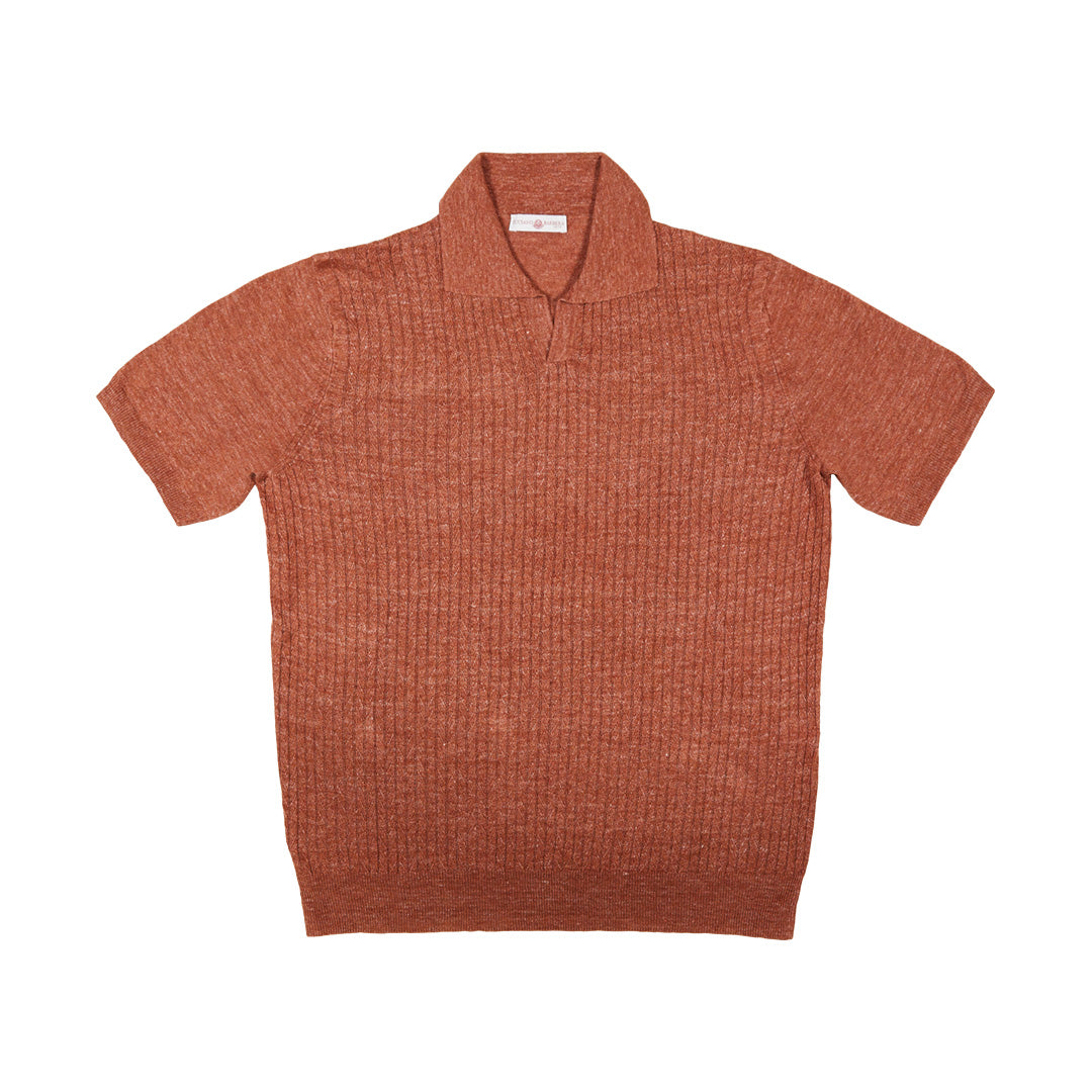 Riviera Collar Knitted Polo Shirt