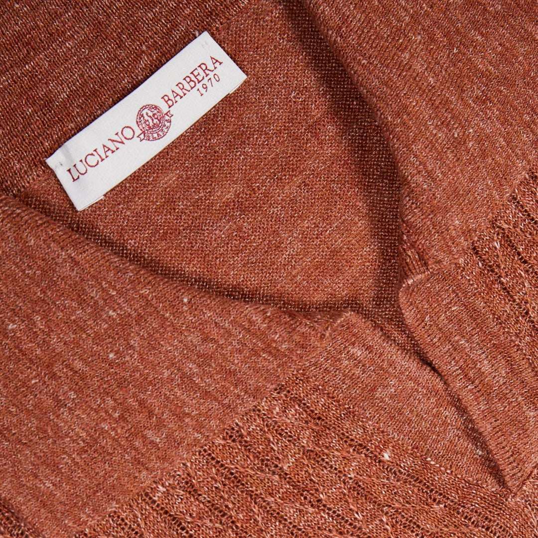 Riviera Collar Knitted Polo Shirt