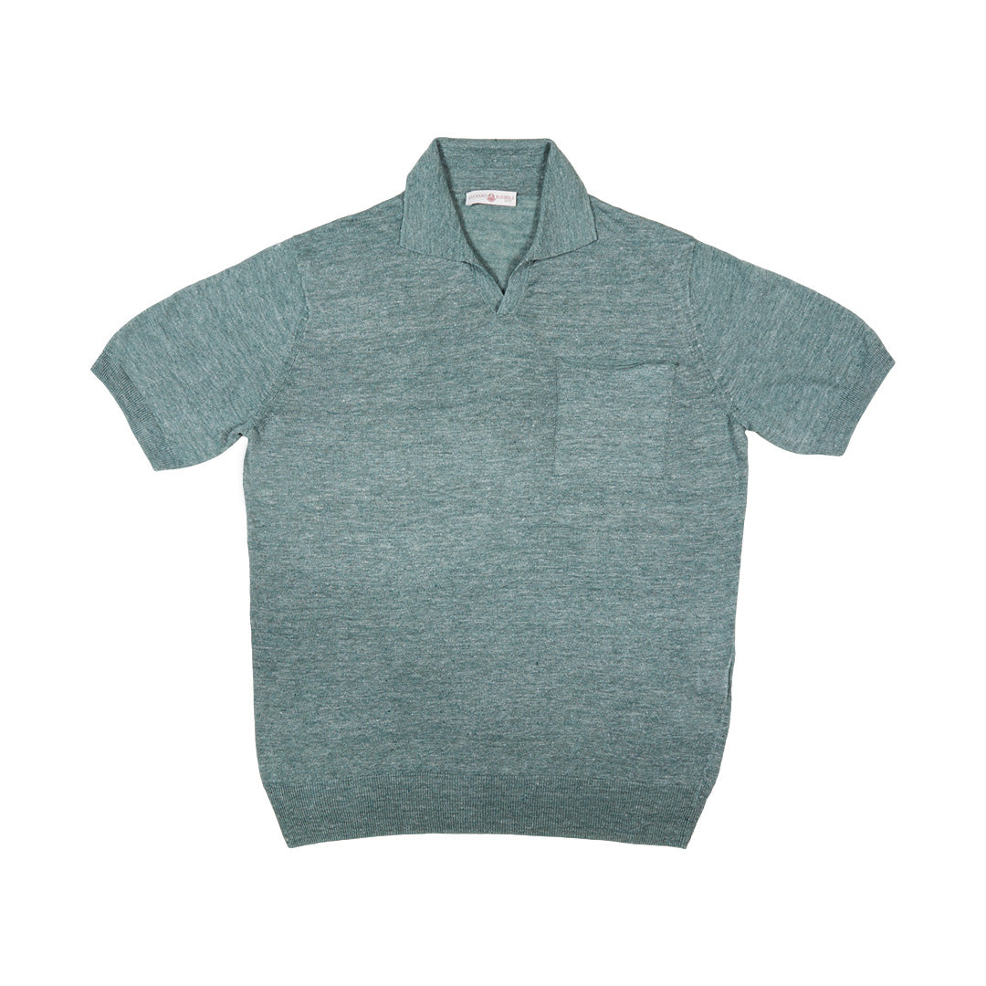 Riviera Collar Knitted Polo Shirt
