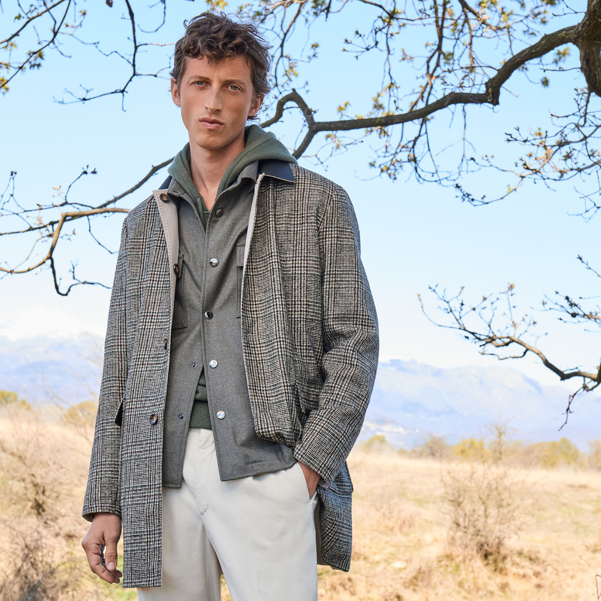 ジャケット・アウター luciano barbera silk linen zipup blouson Luciano Barbera Official Store