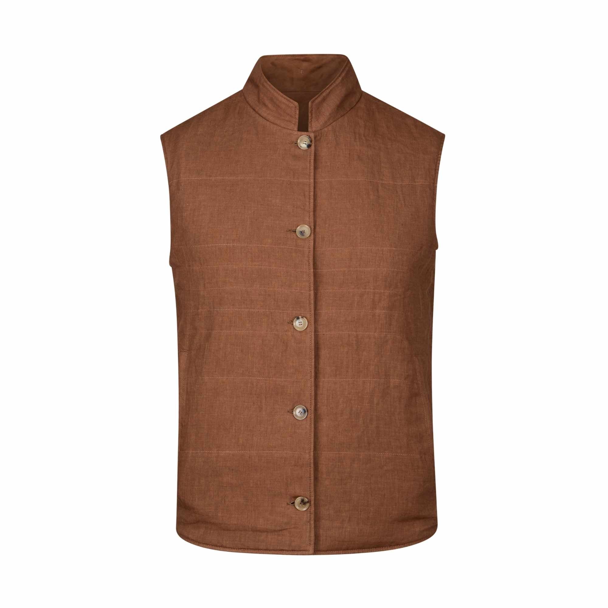 Reversible Padded Suede Vest