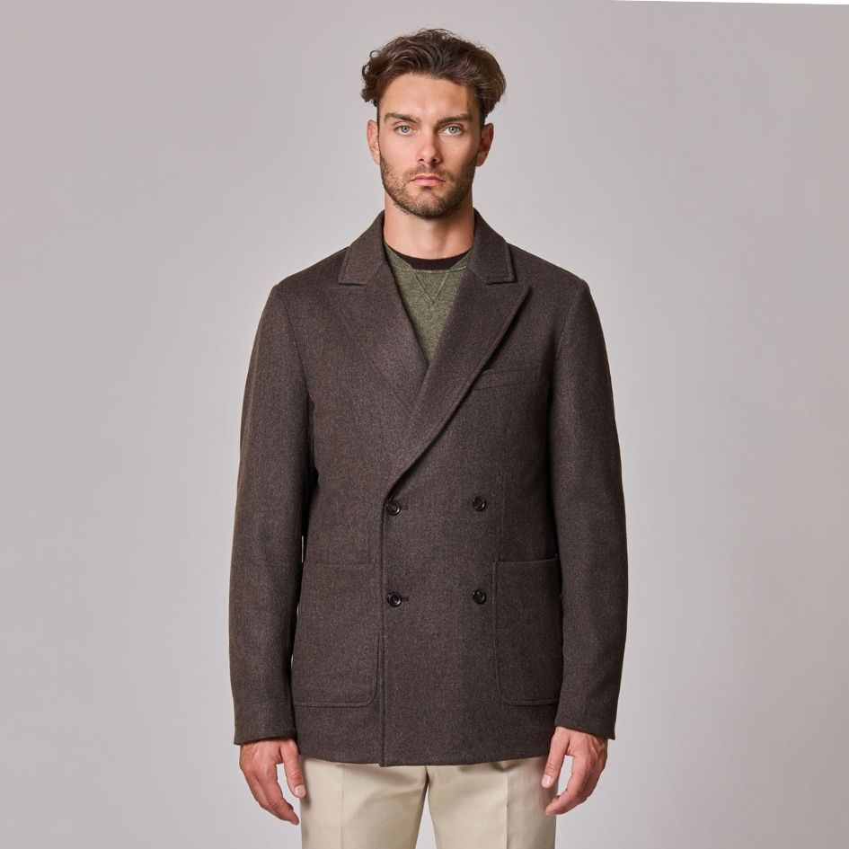 Double-Breasted Padded Jacket